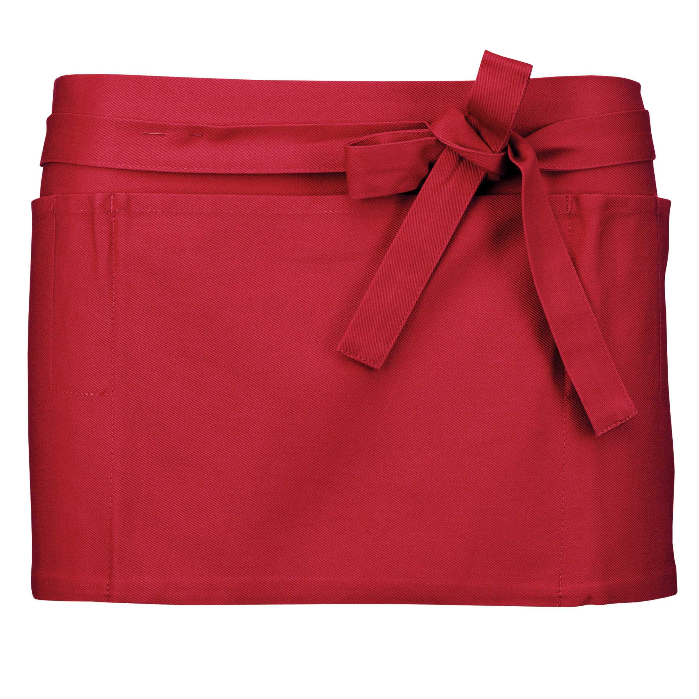 Delantal corto algodón Red