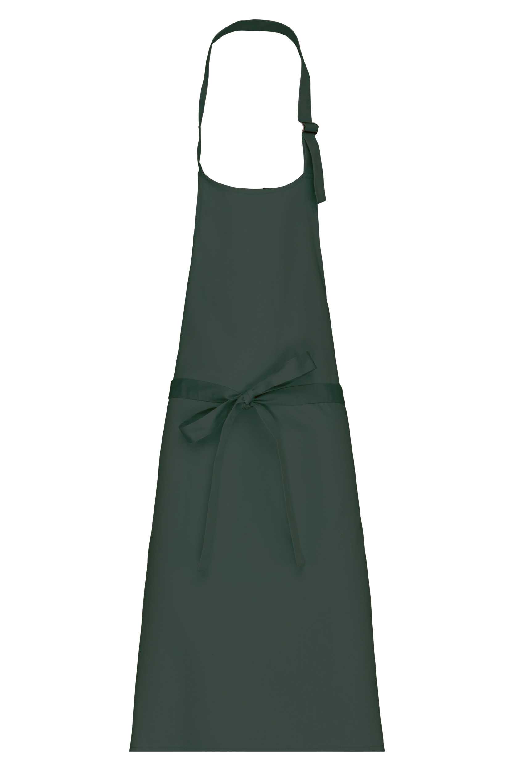 Delantal algodón sin bolsillos Bottle Green