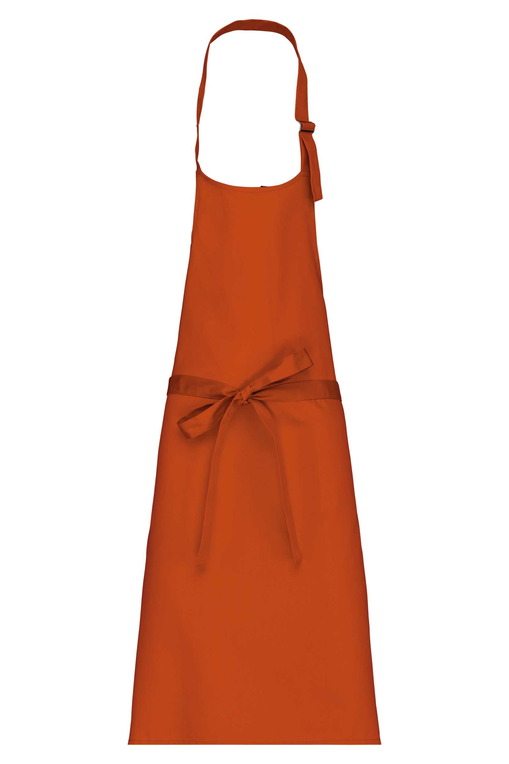 Delantal algodón sin bolsillos Burnt Orange