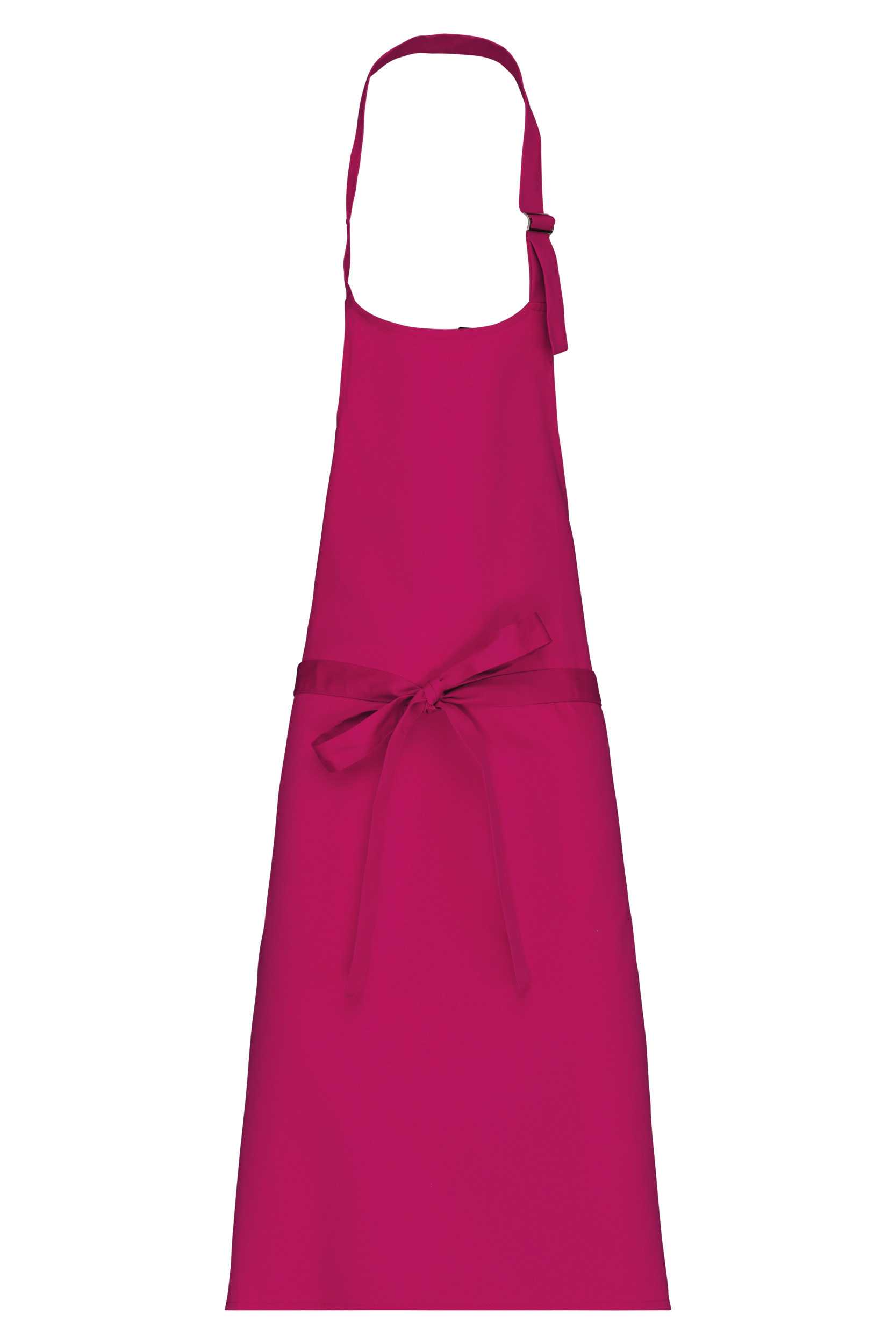 Delantal algodón sin bolsillos Fuchsia