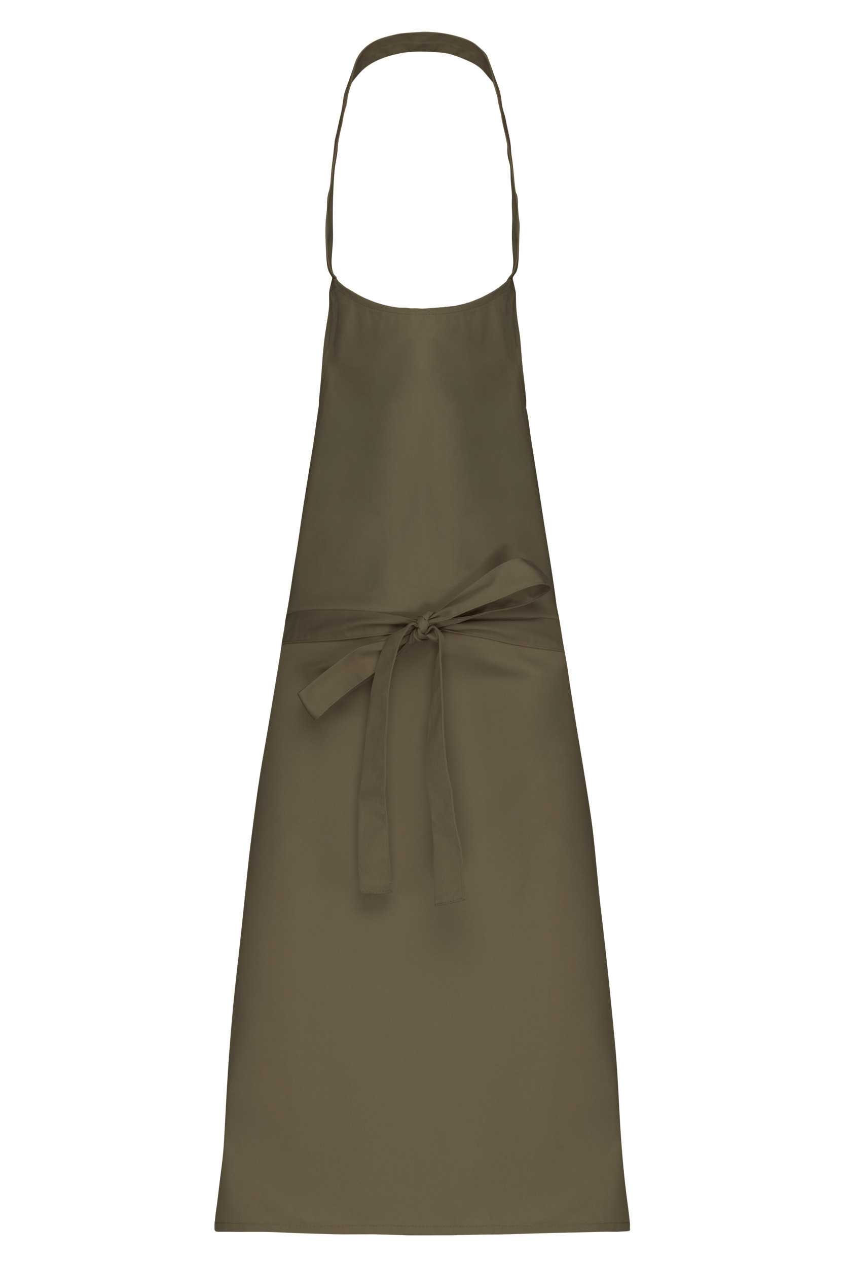 Delantal algodón sin bolsillos Light khaki