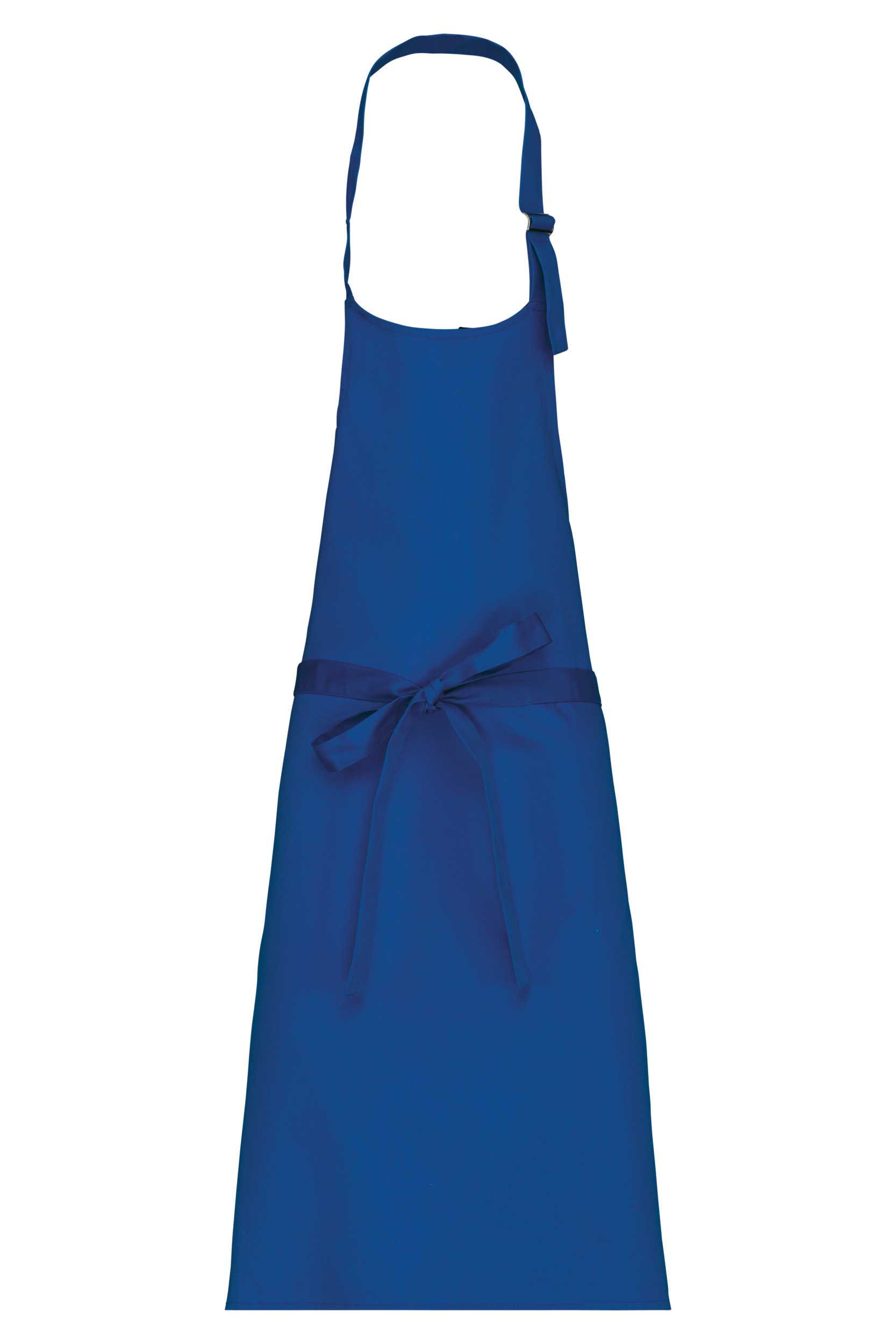 Delantal algodón sin bolsillos Royal Blue