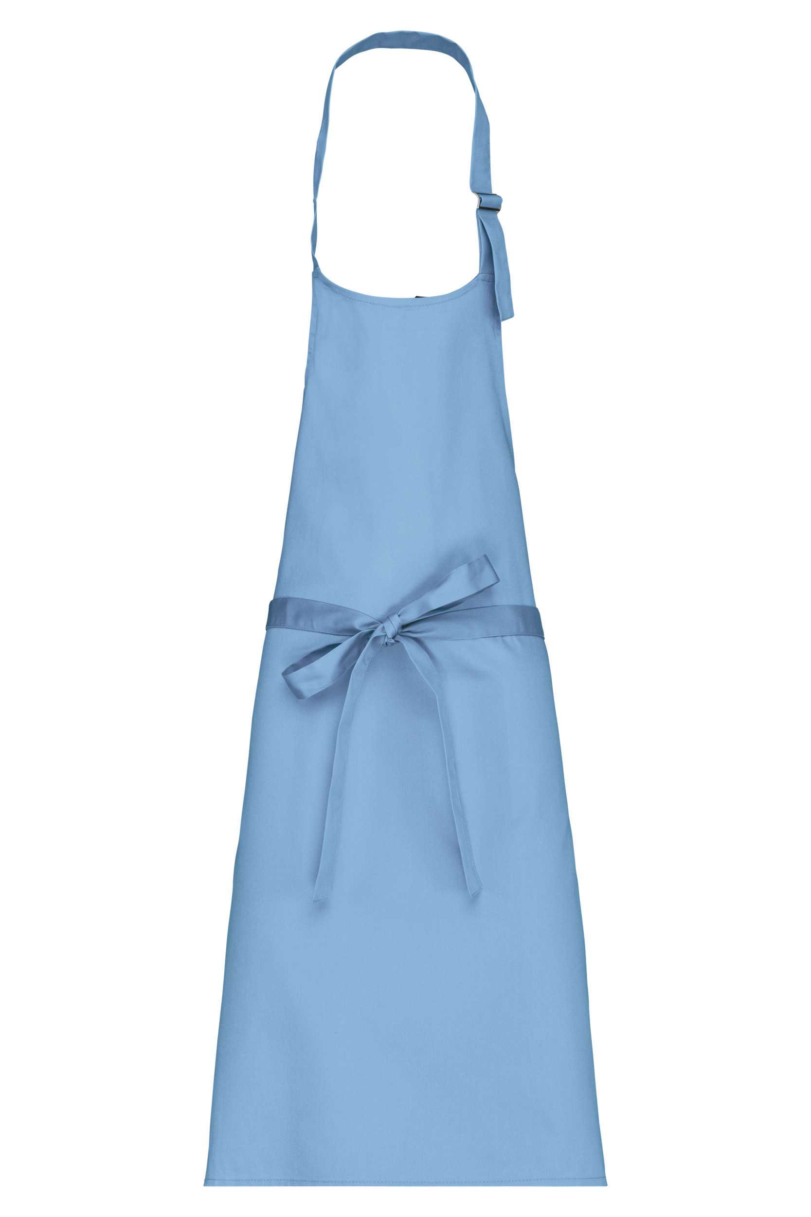 Delantal algodón sin bolsillos Sky Blue