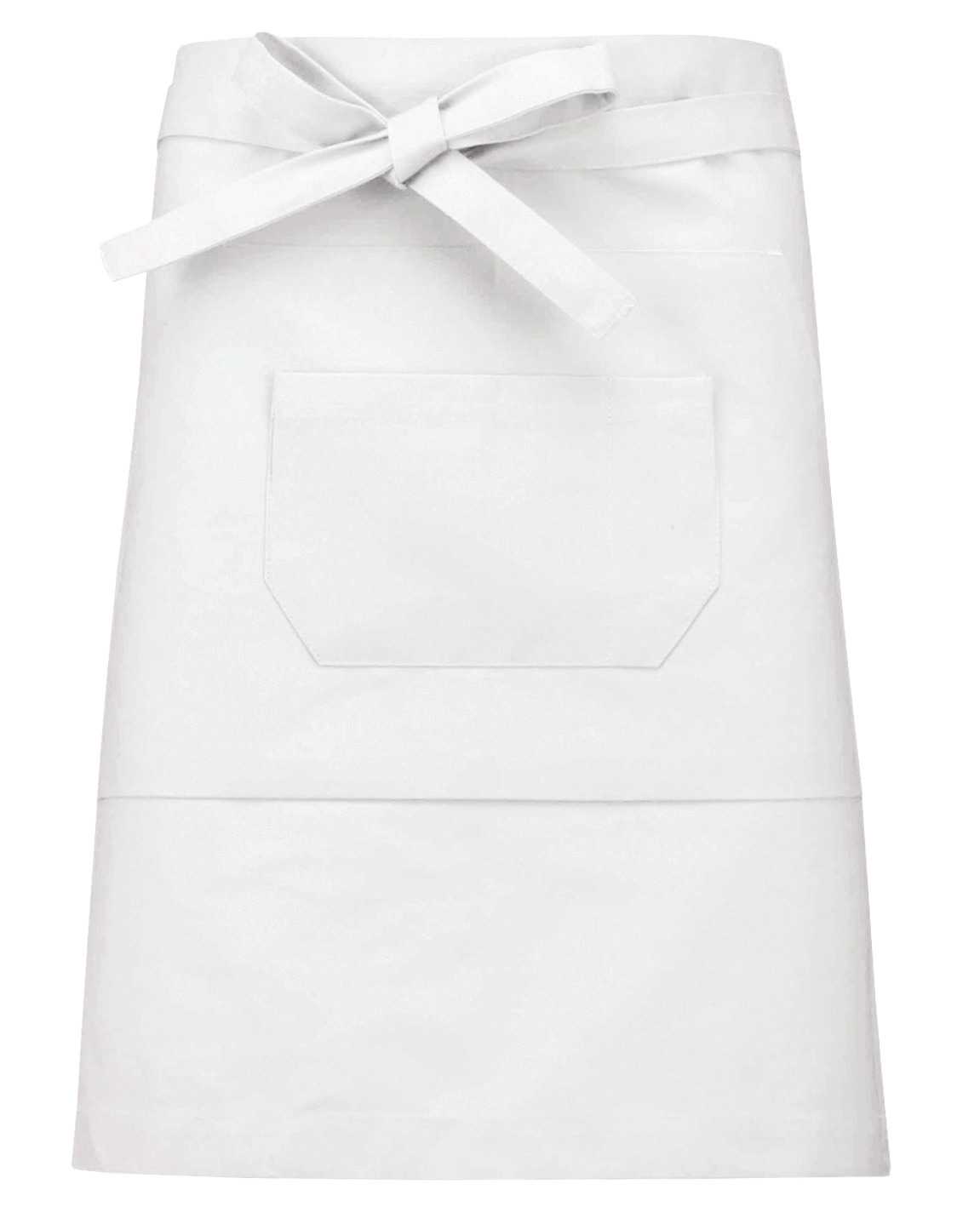Delantal mediano algodón White