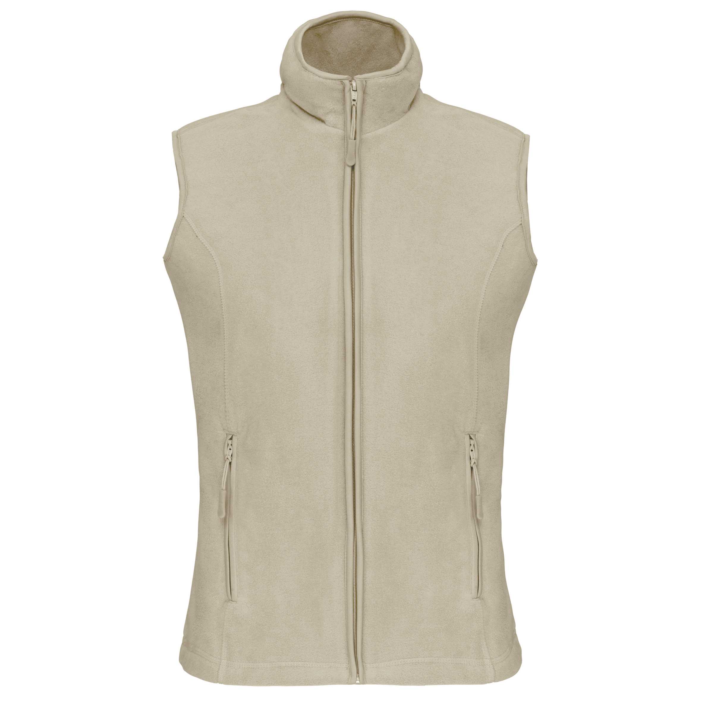 Chaleco micropolar mujer Beige