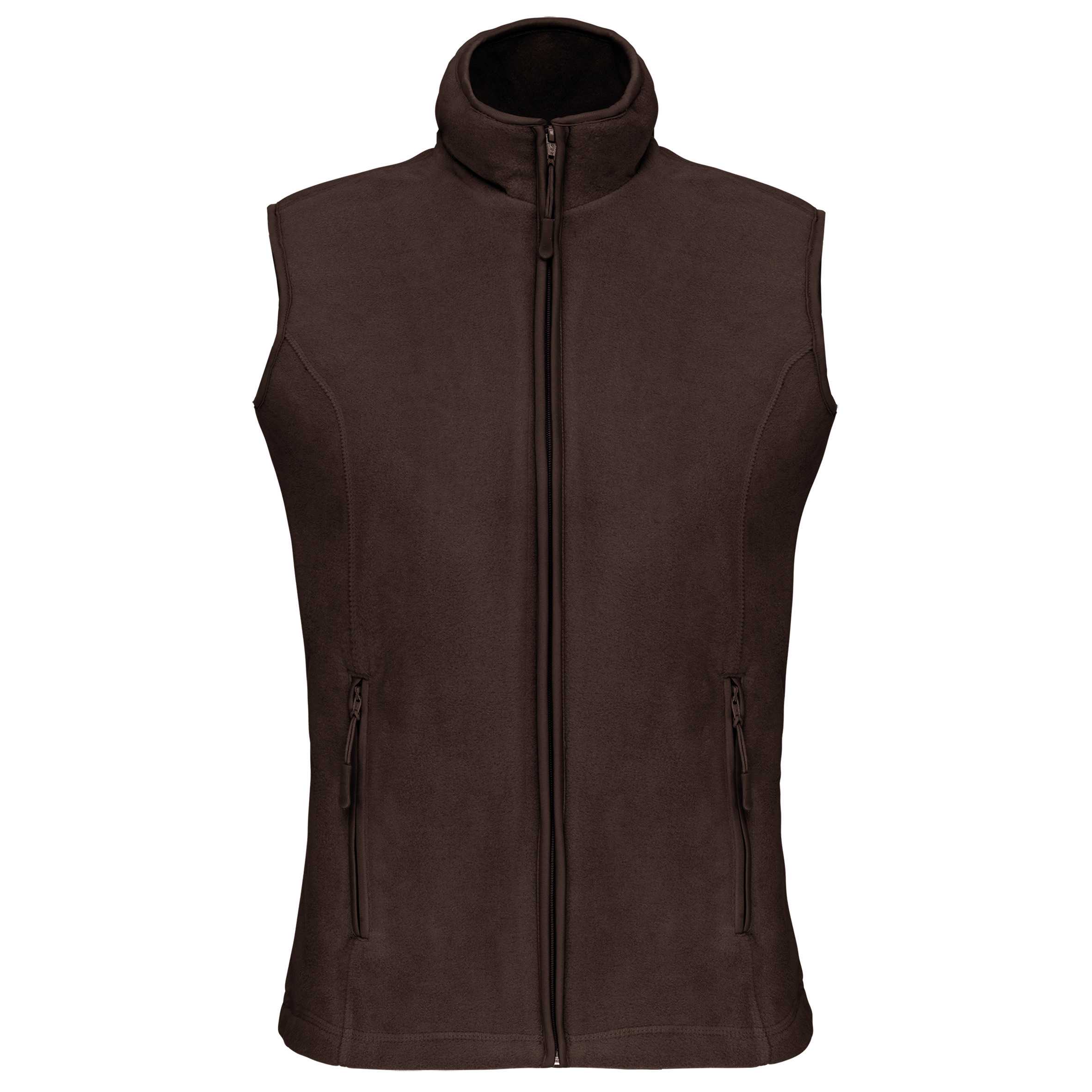 Chaleco micropolar mujer Chocolate
