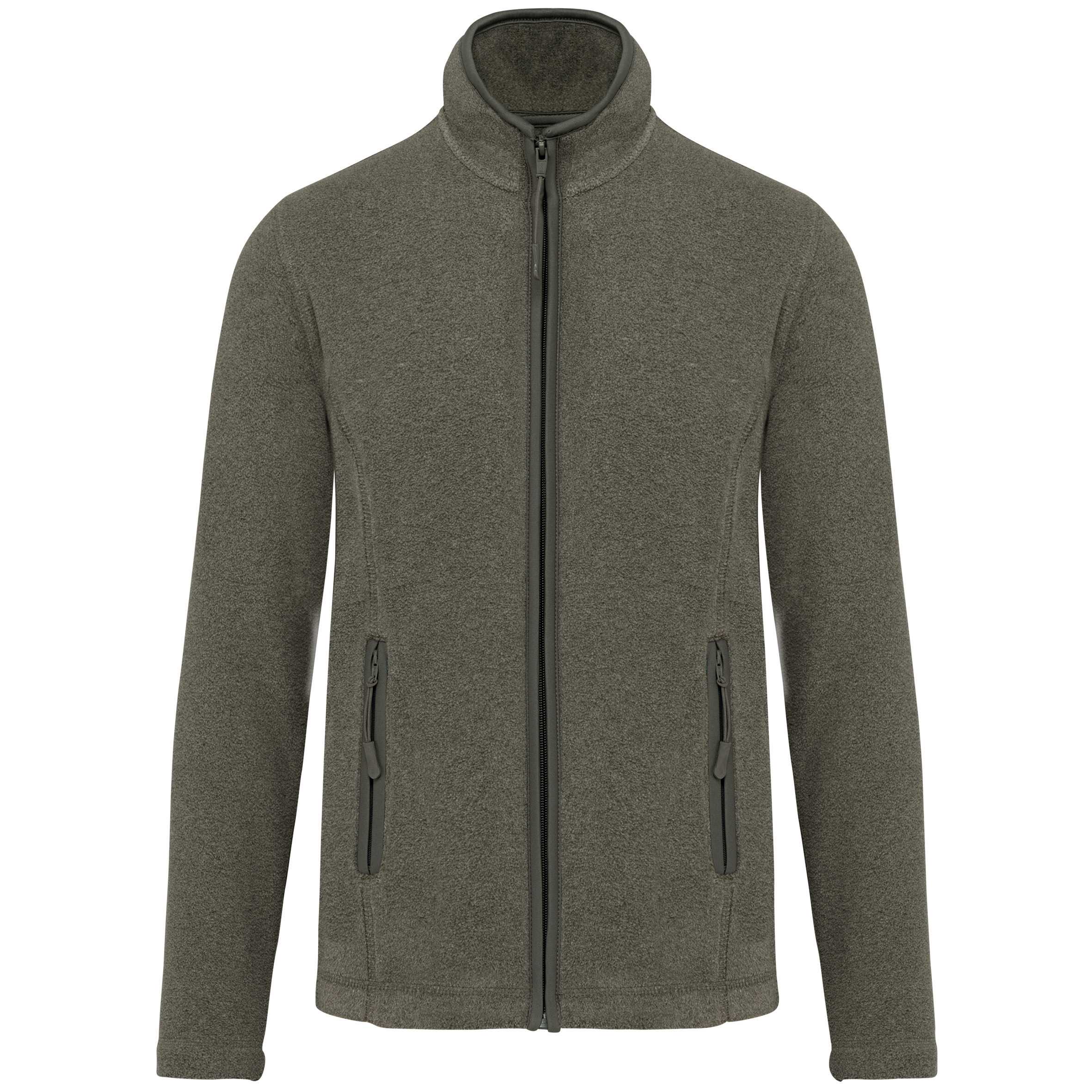 Chaqueta micropolar con cremallera mujer Green Marble Heather