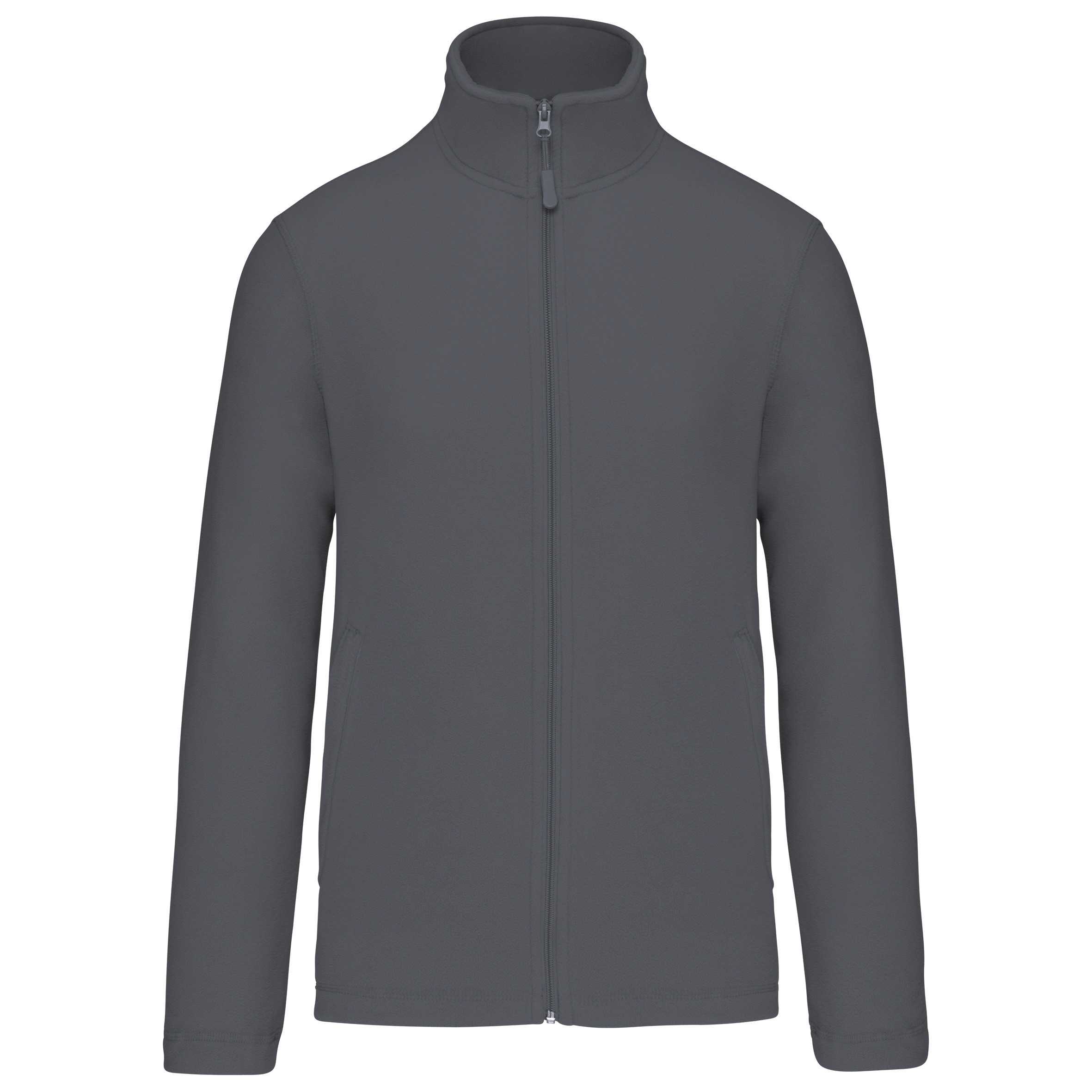 Chaqueta micropolar con cremallera unisex Convoy Grey