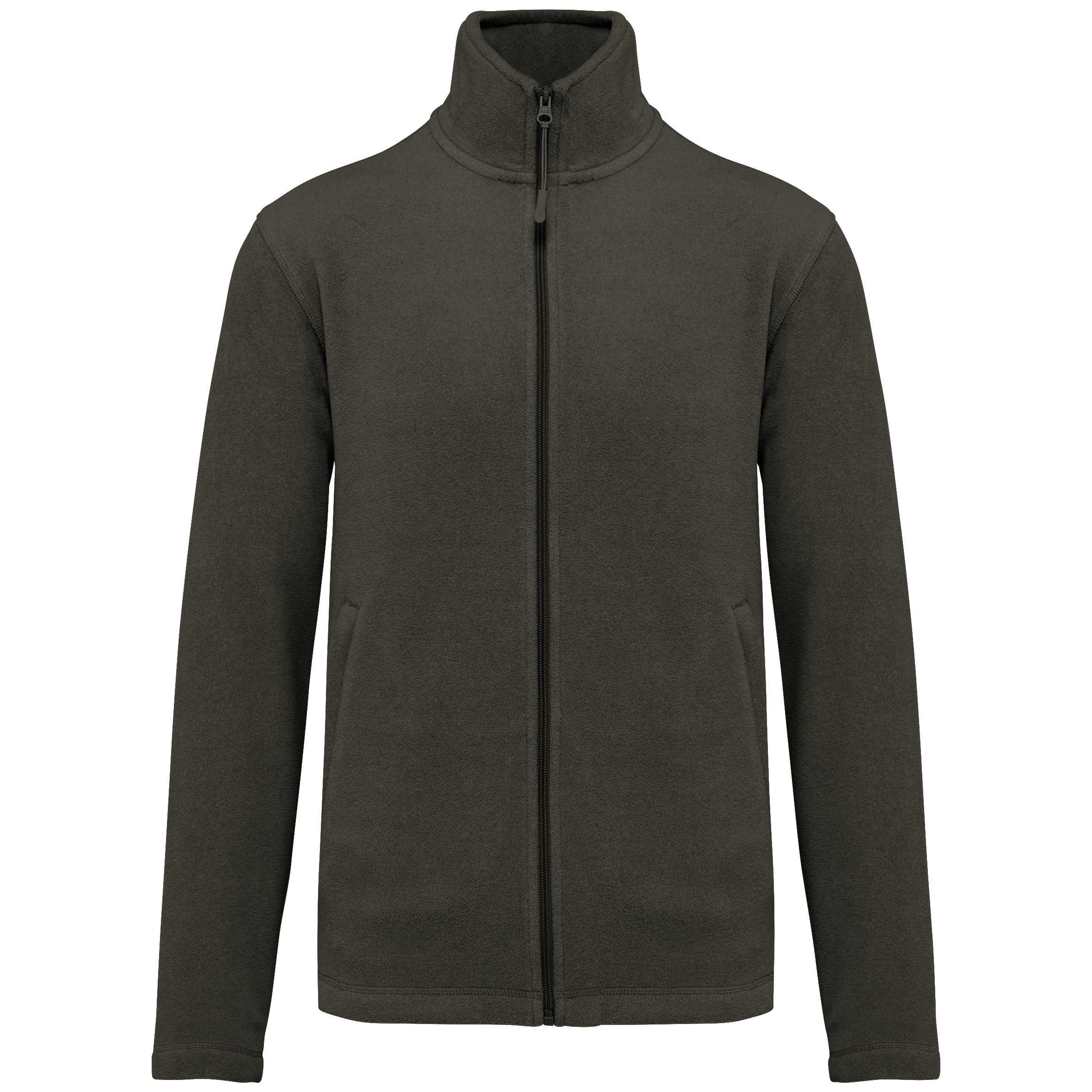 Chaqueta micropolar con cremallera hombre Green Olive