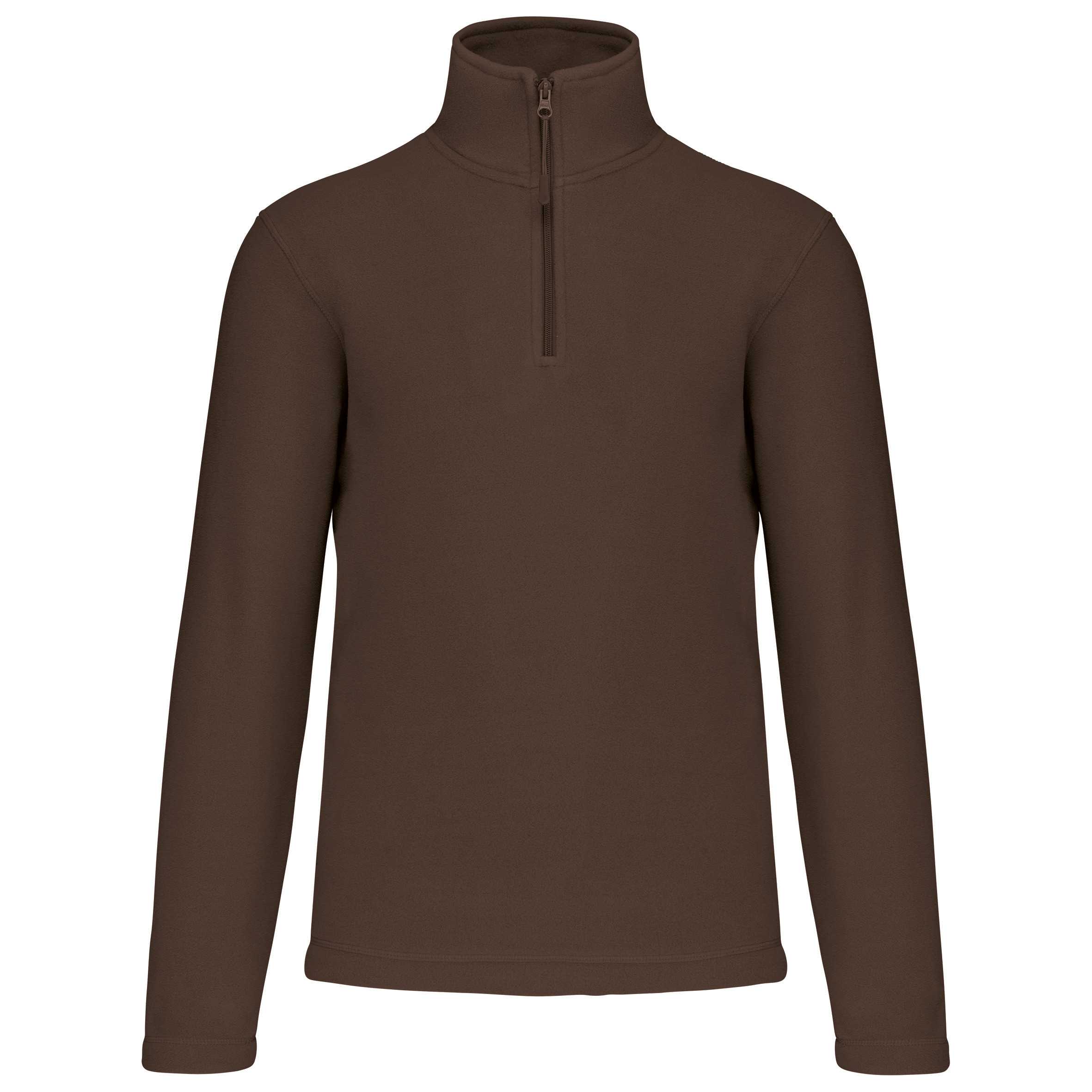 ENZO - Micropolar 1/4 Cremallera Chocolate