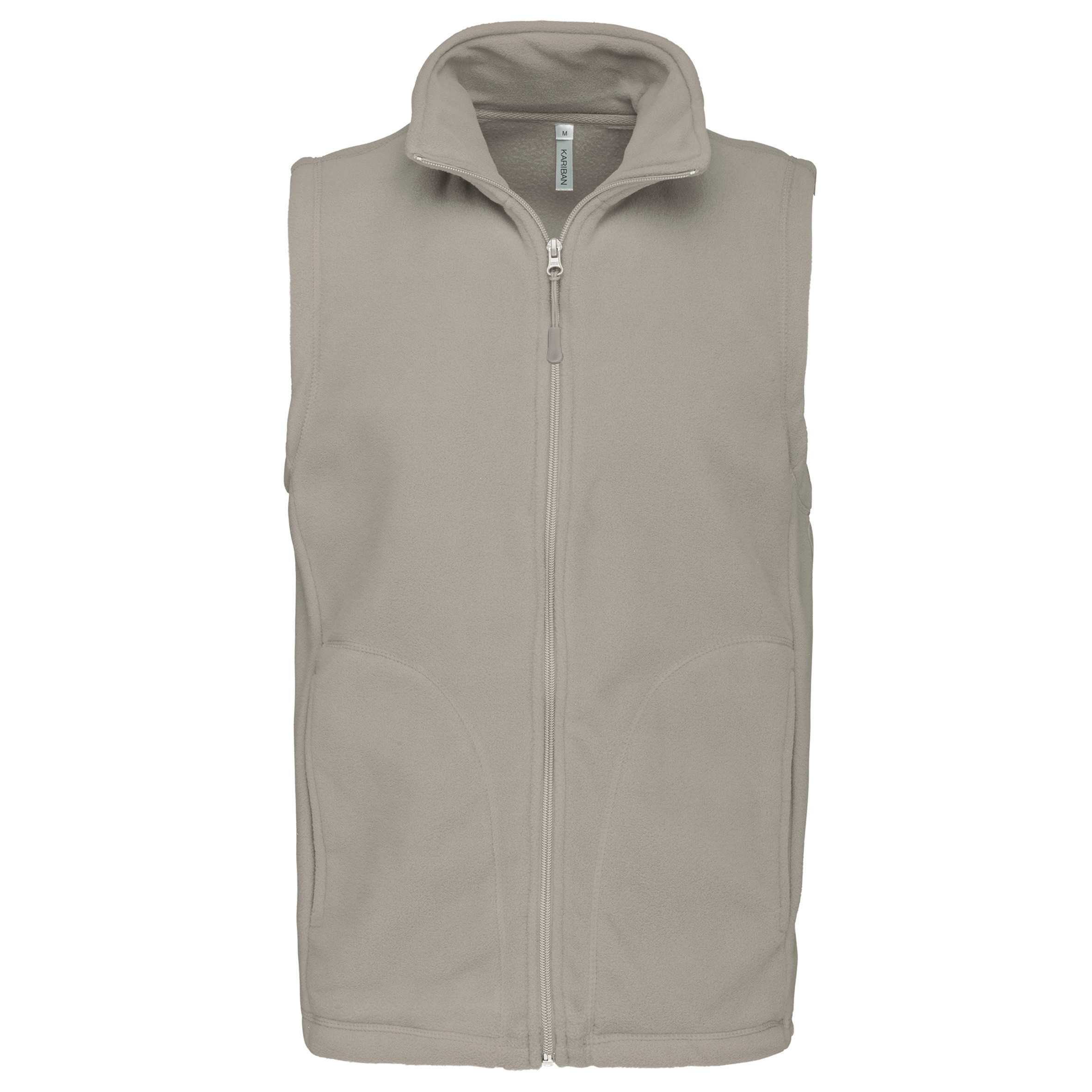 Chaleco micropolar hombre Beige
