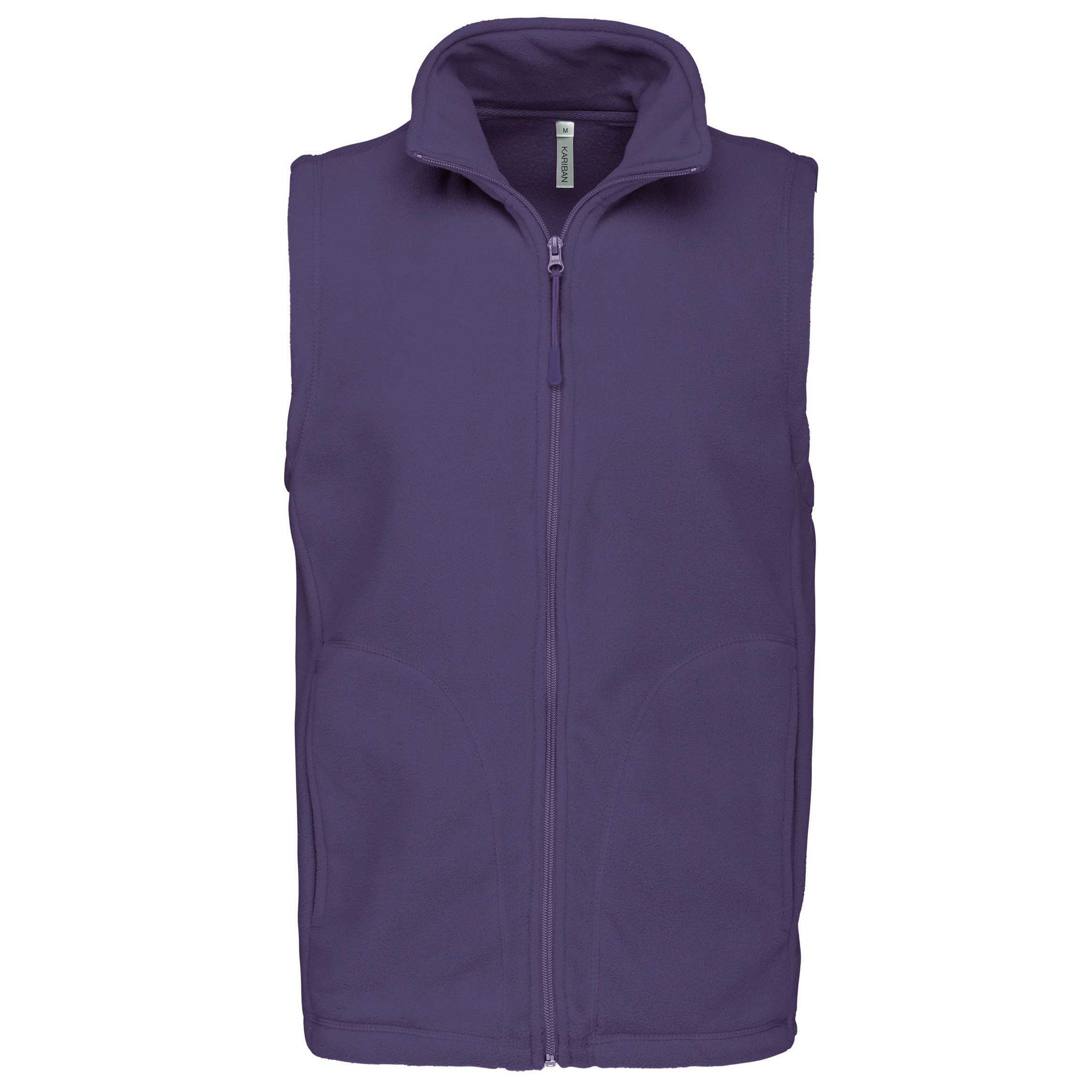 Chaleco micropolar hombre Purple
