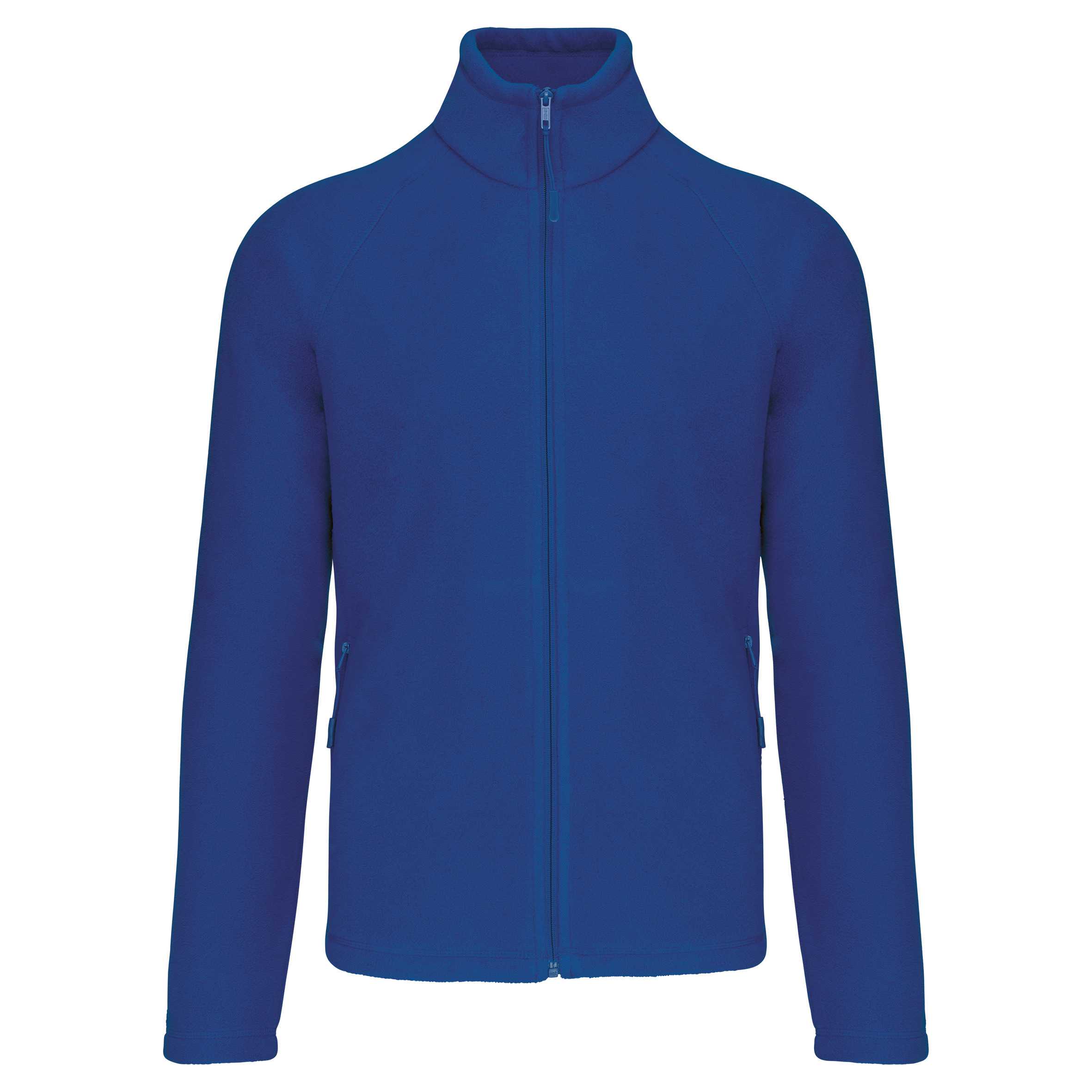 Chaqueta micropolar con cremallera y mangas raglán hombre Royal Blue