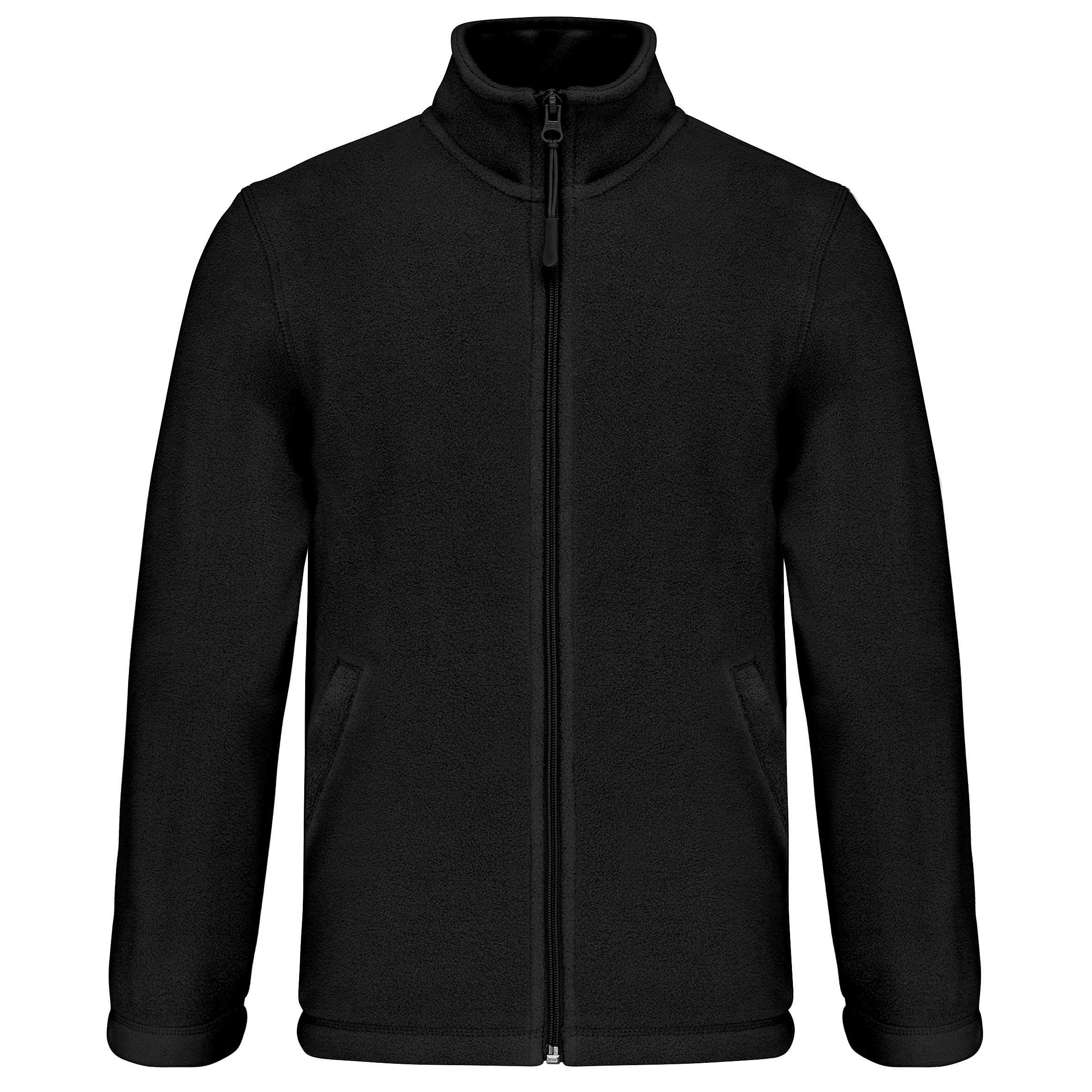 Chaqueta micropolar con cremallera infantil Black