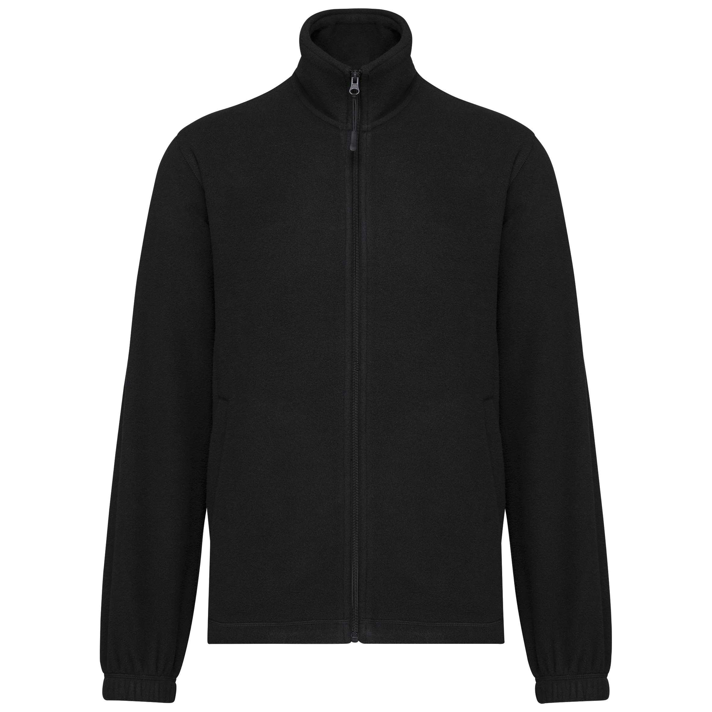 Chaqueta polar ajustable con puños elásticos Black