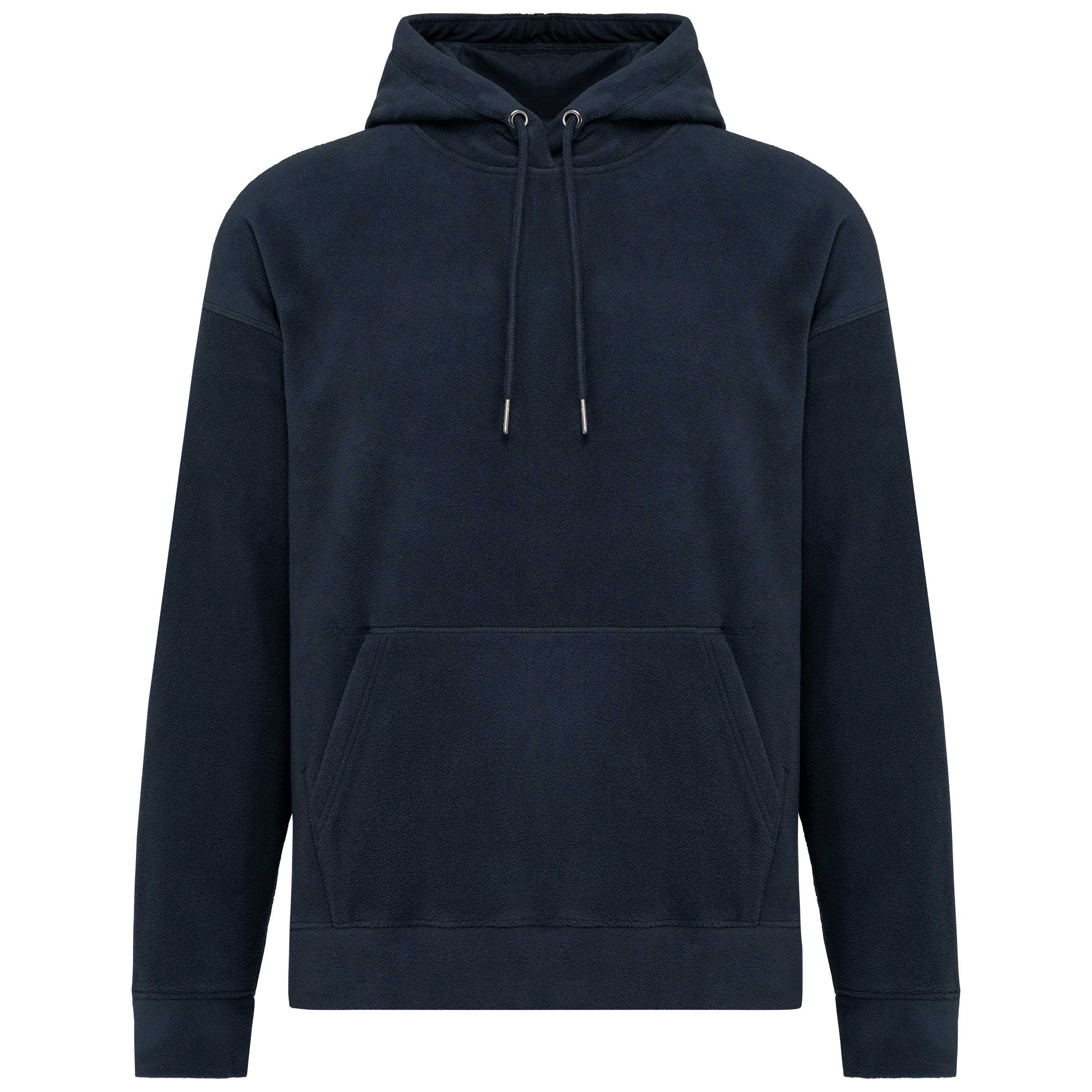 Sudadera oversize con capucha - micropolar reciclado - Unisex Navy