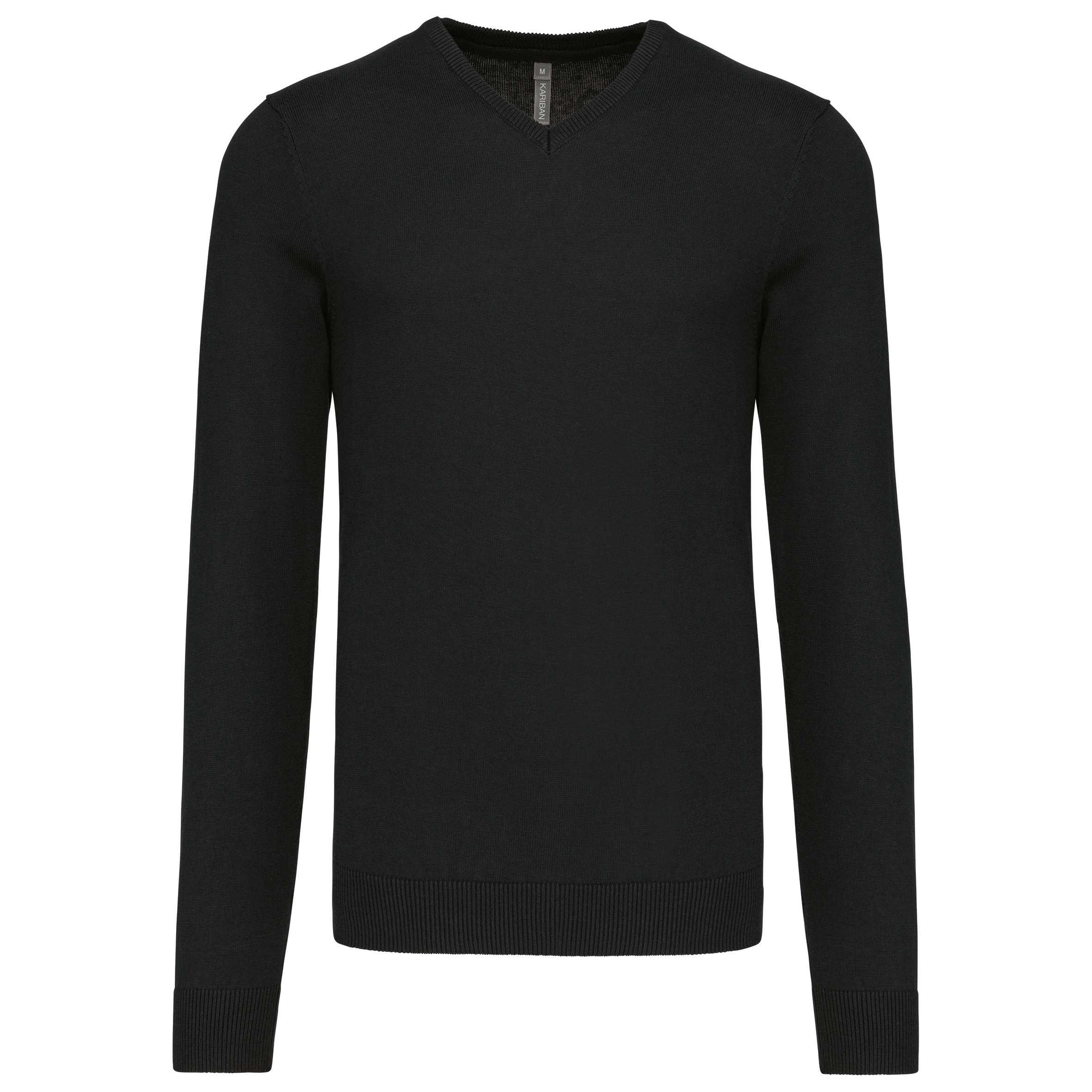 Jersey cuello de pico hombre Black