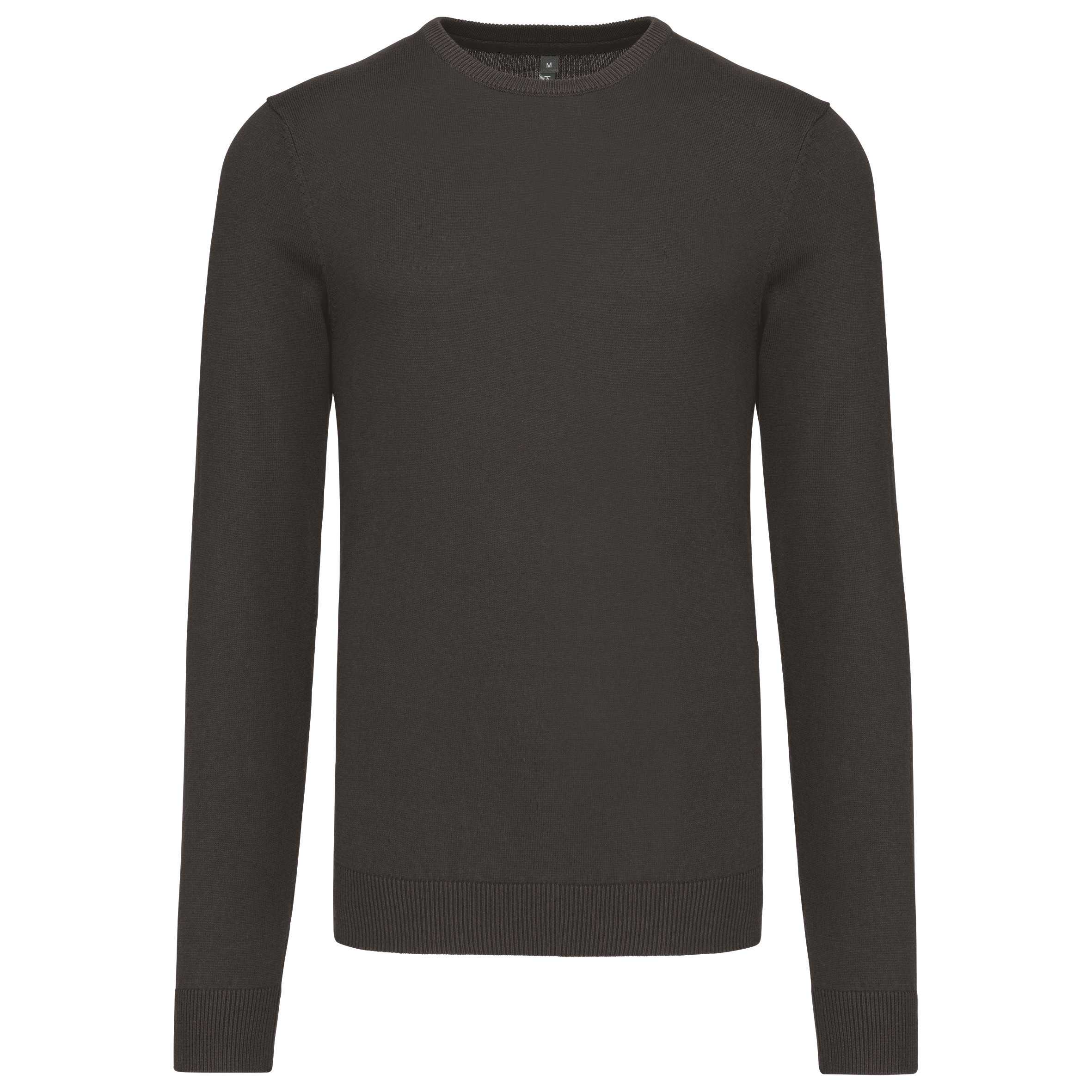 Jersey cuello redondo manga larga hombre Dark Grey