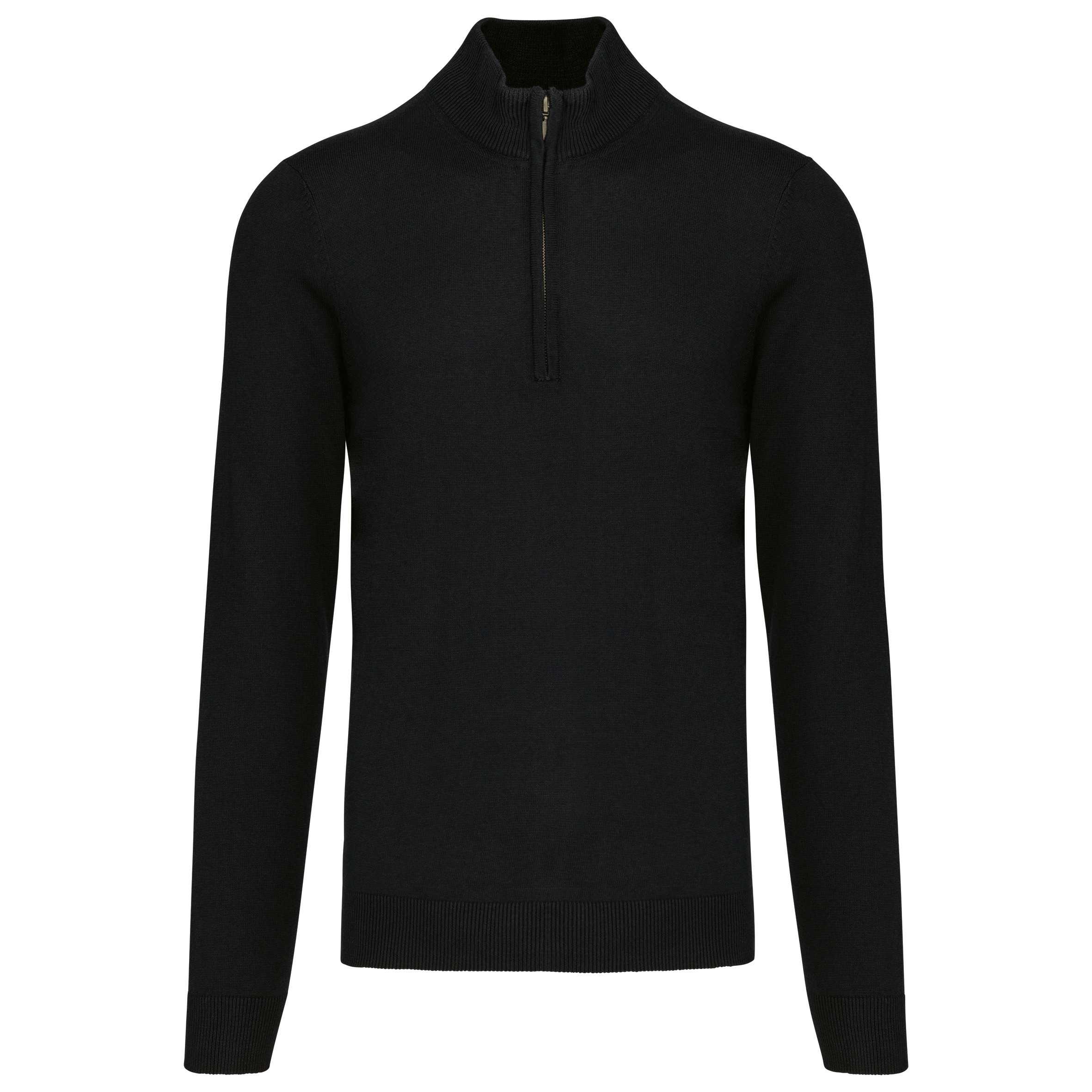 Jersey 1/4 cremallera hombre Black