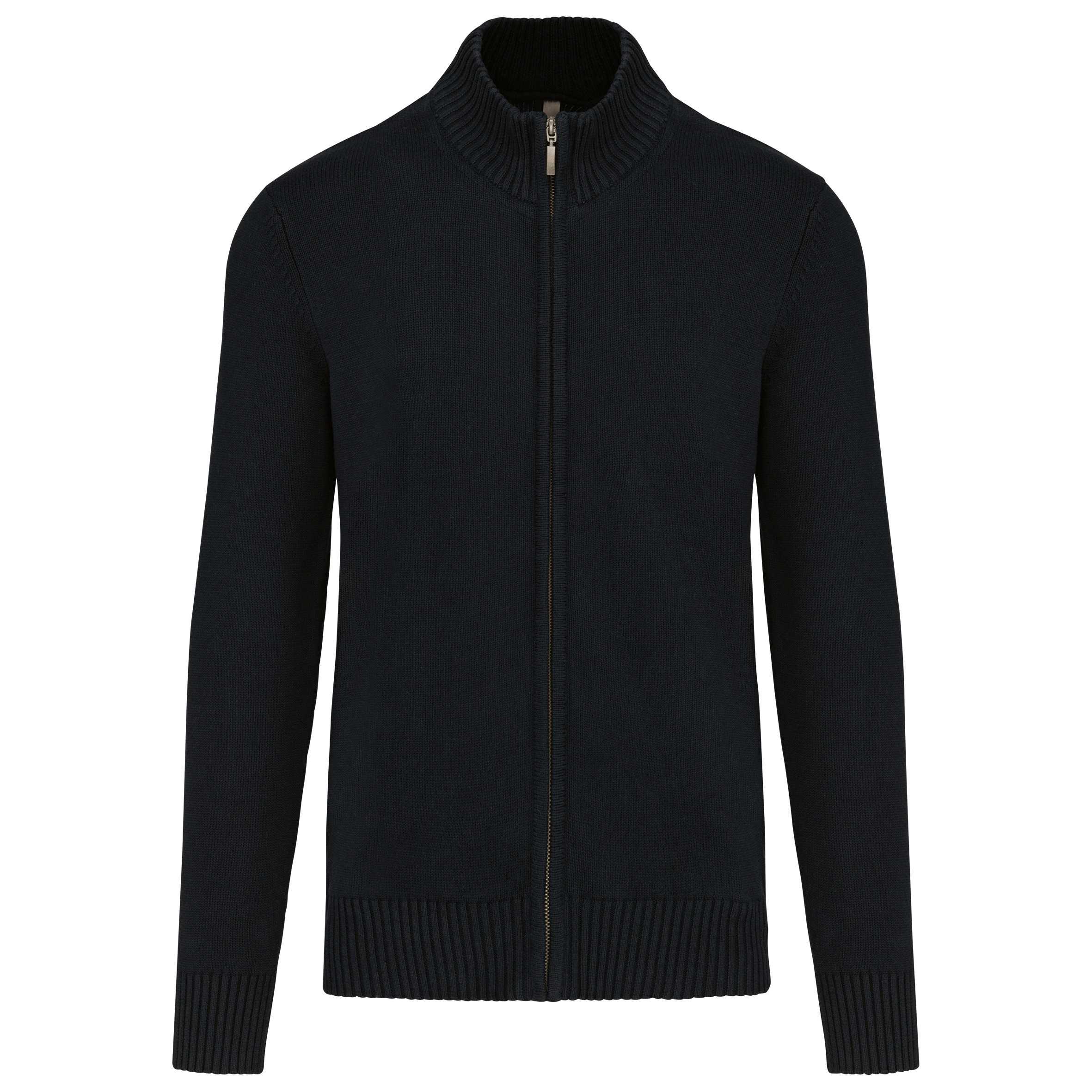 Chaqueta de punto con cremallera Black