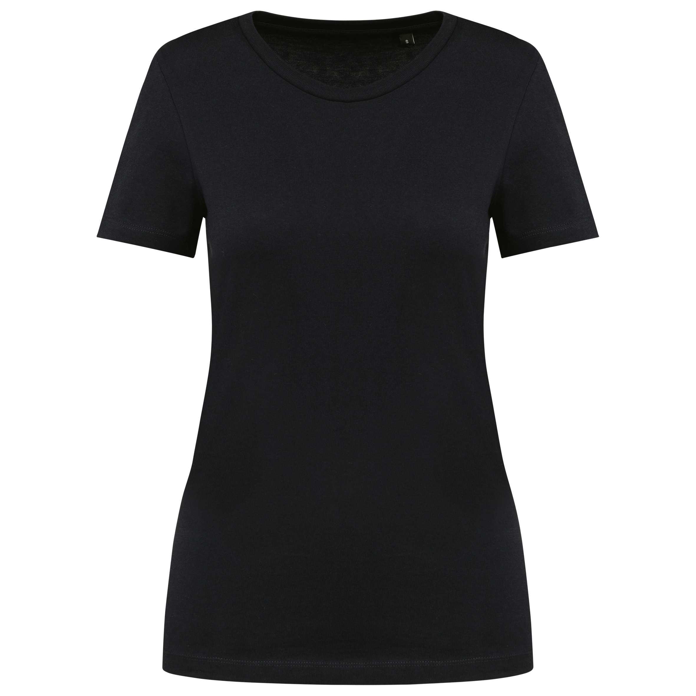 Camiseta Supima® cuello redondo manga corta mujer Black