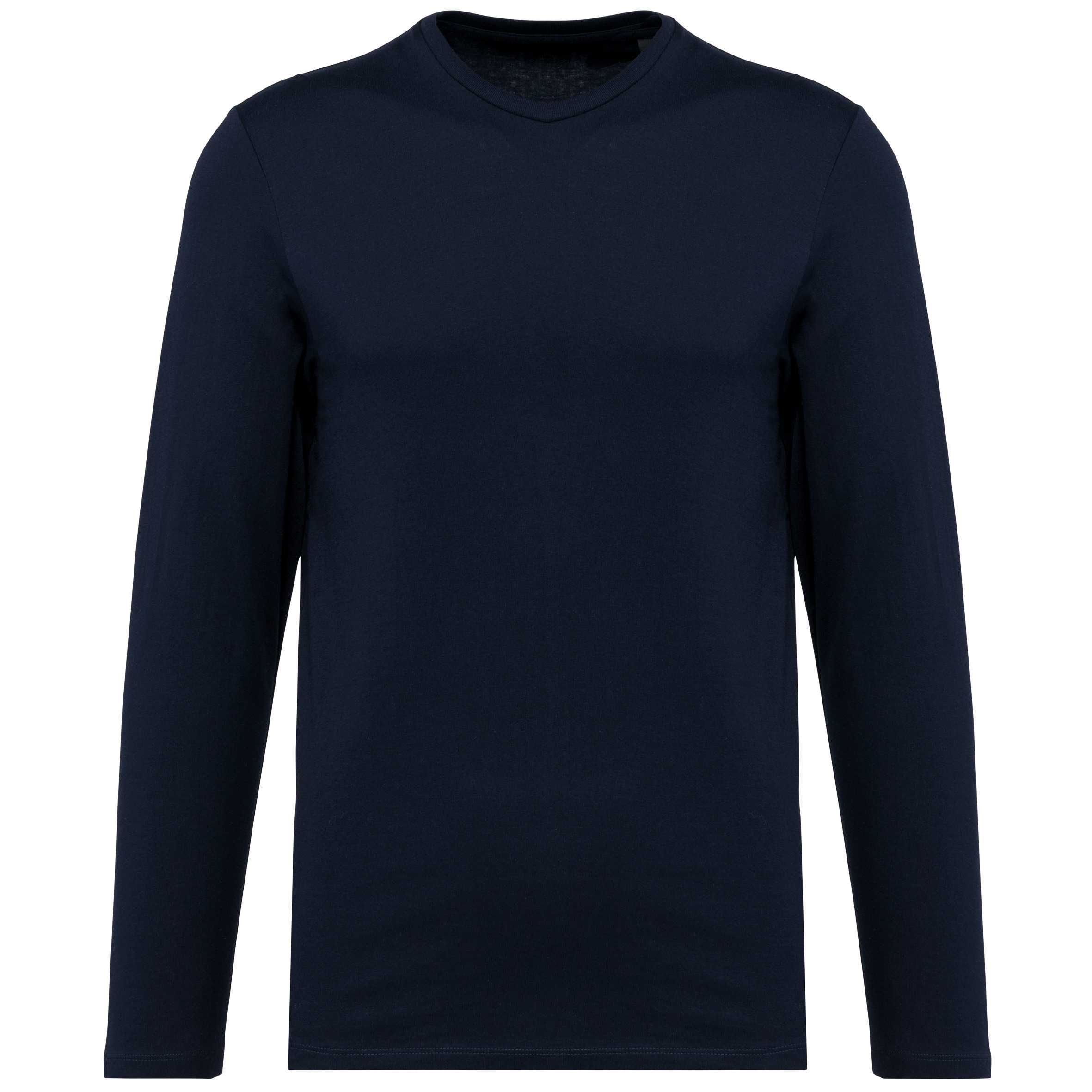 Camiseta Supima® cuello redondo manga larga hombre Deep Navy