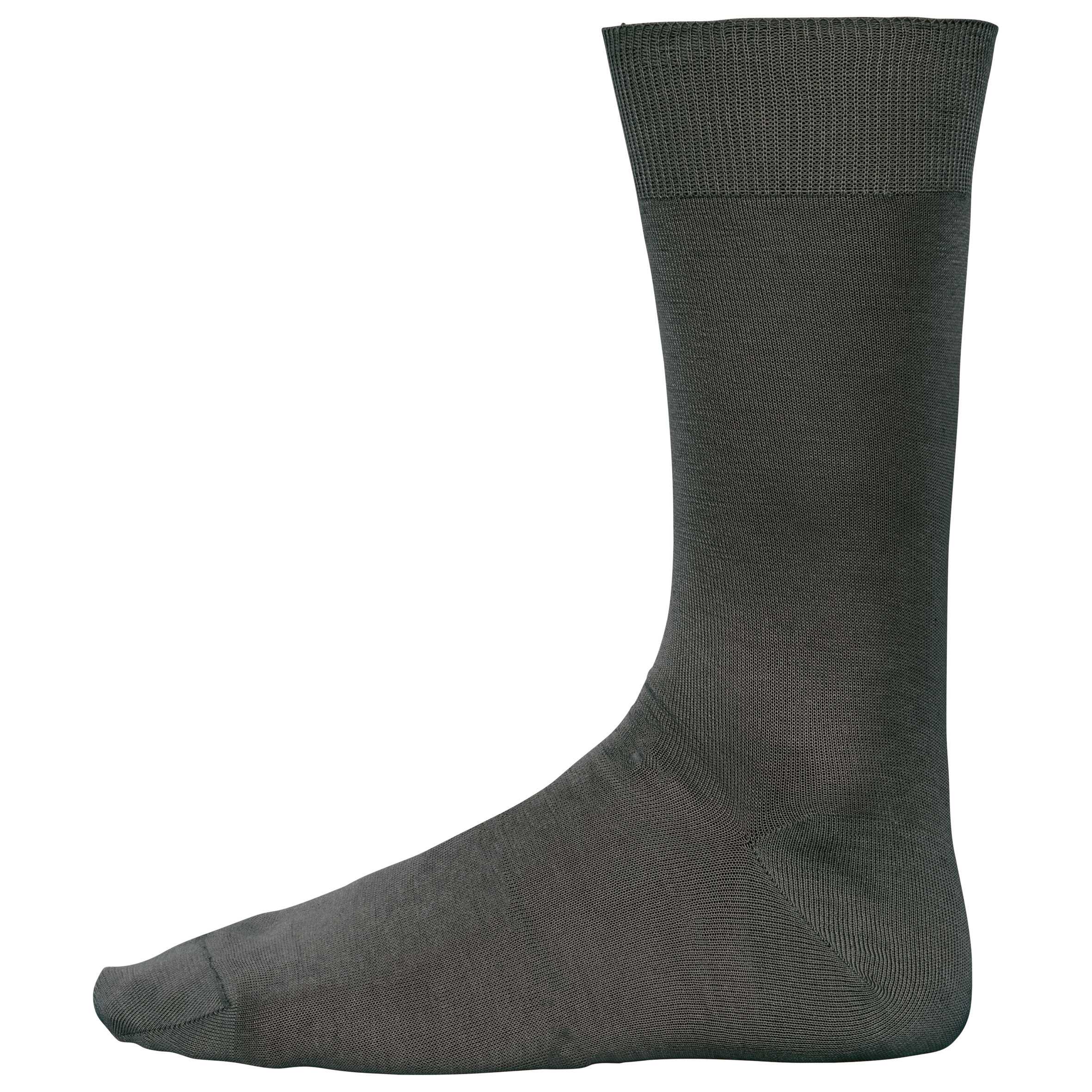Calcetines jersey algodón hilo Escocia hombre Dark Grey
