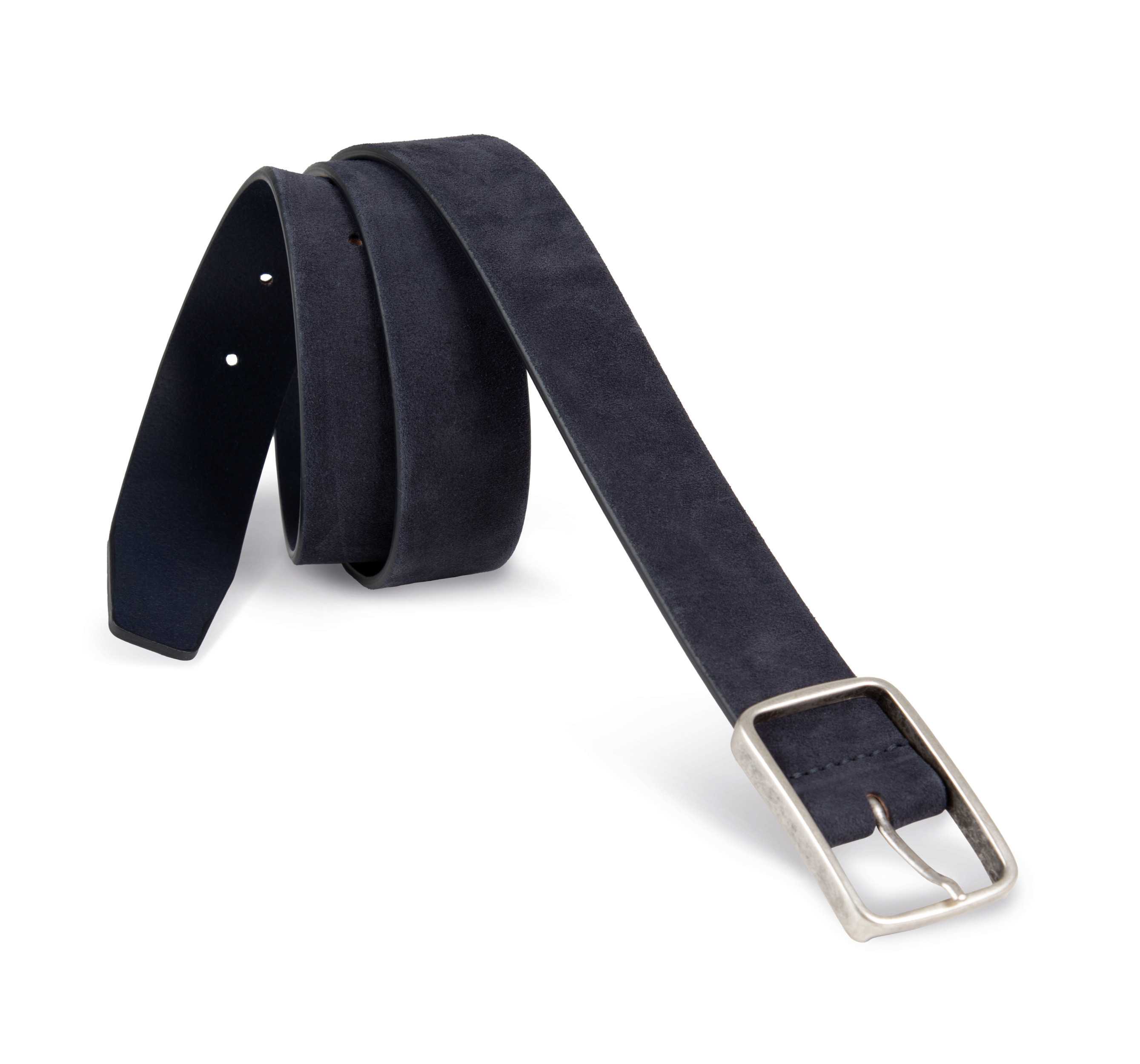 Cinturón cuero aterciopelado hombre Deep Navy