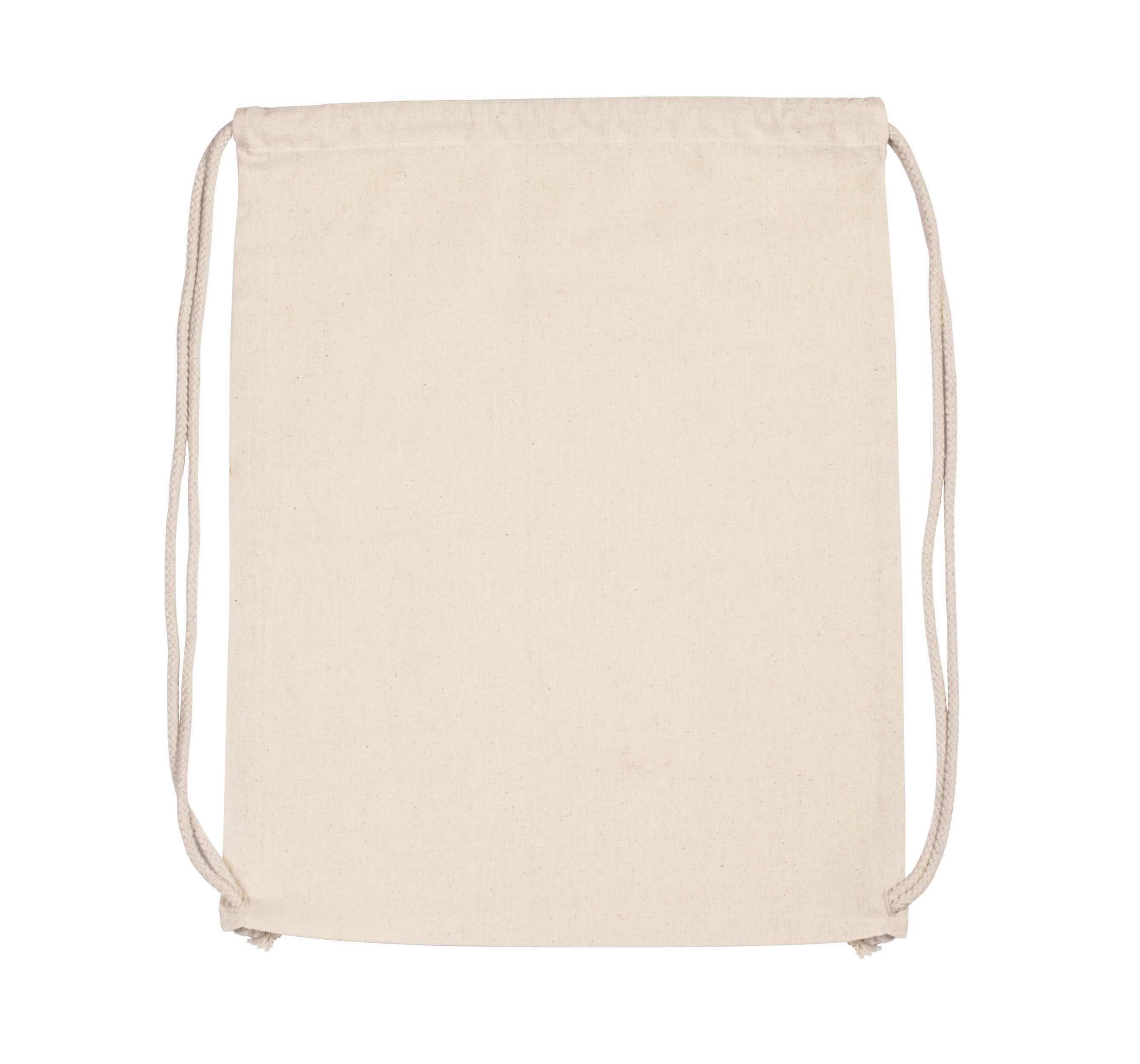 Mochila de algodón orgánico con cordones Natural