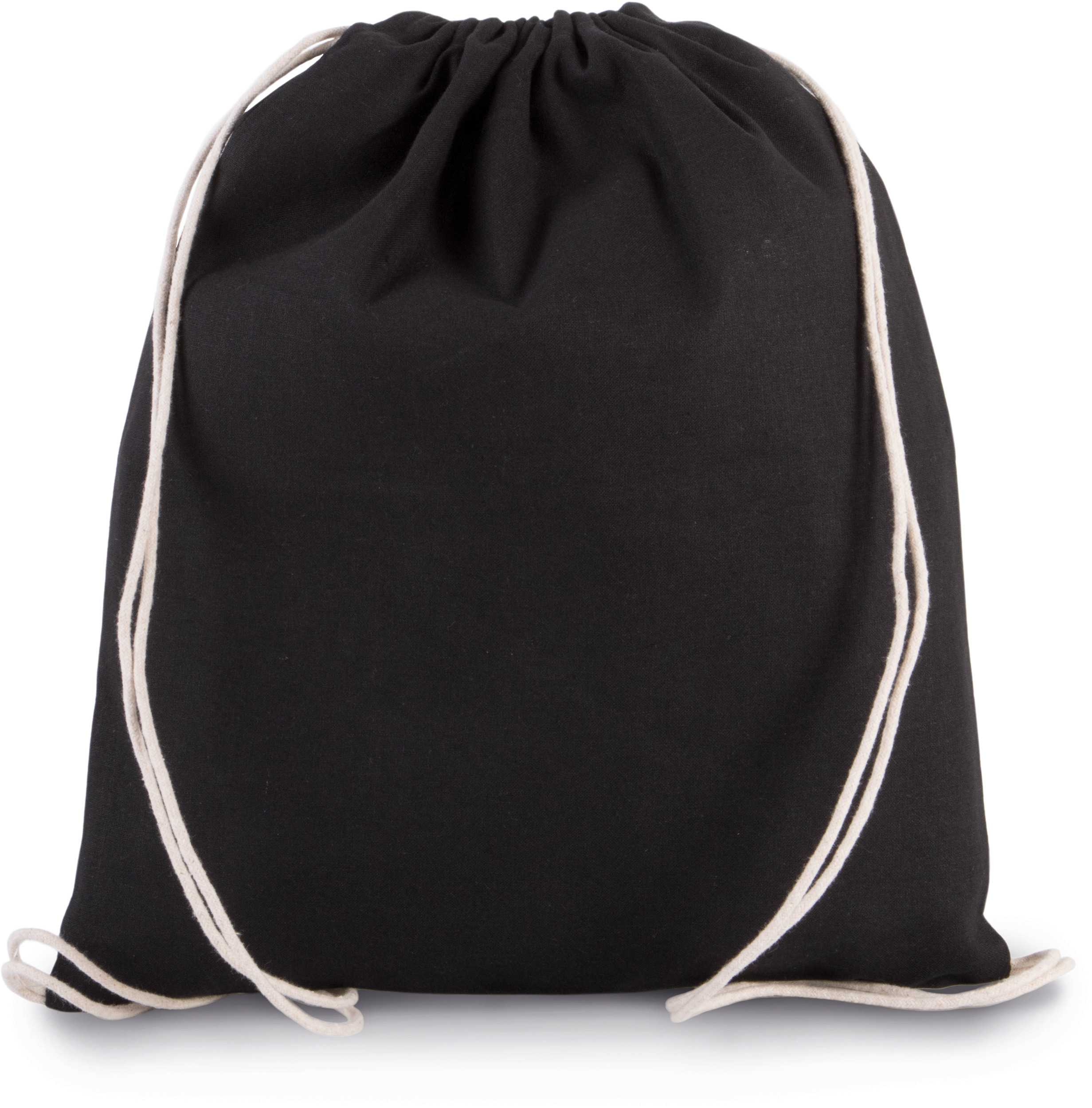 Mochila de algodón orgánico pequeña Black
