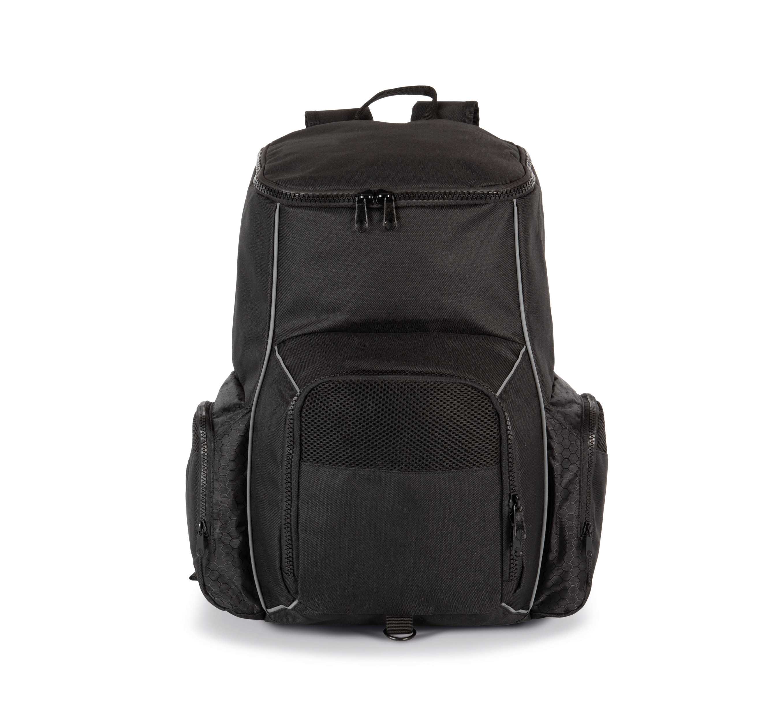 Mochila de deporte con portaobjetos confeccionada en material reciclado Black