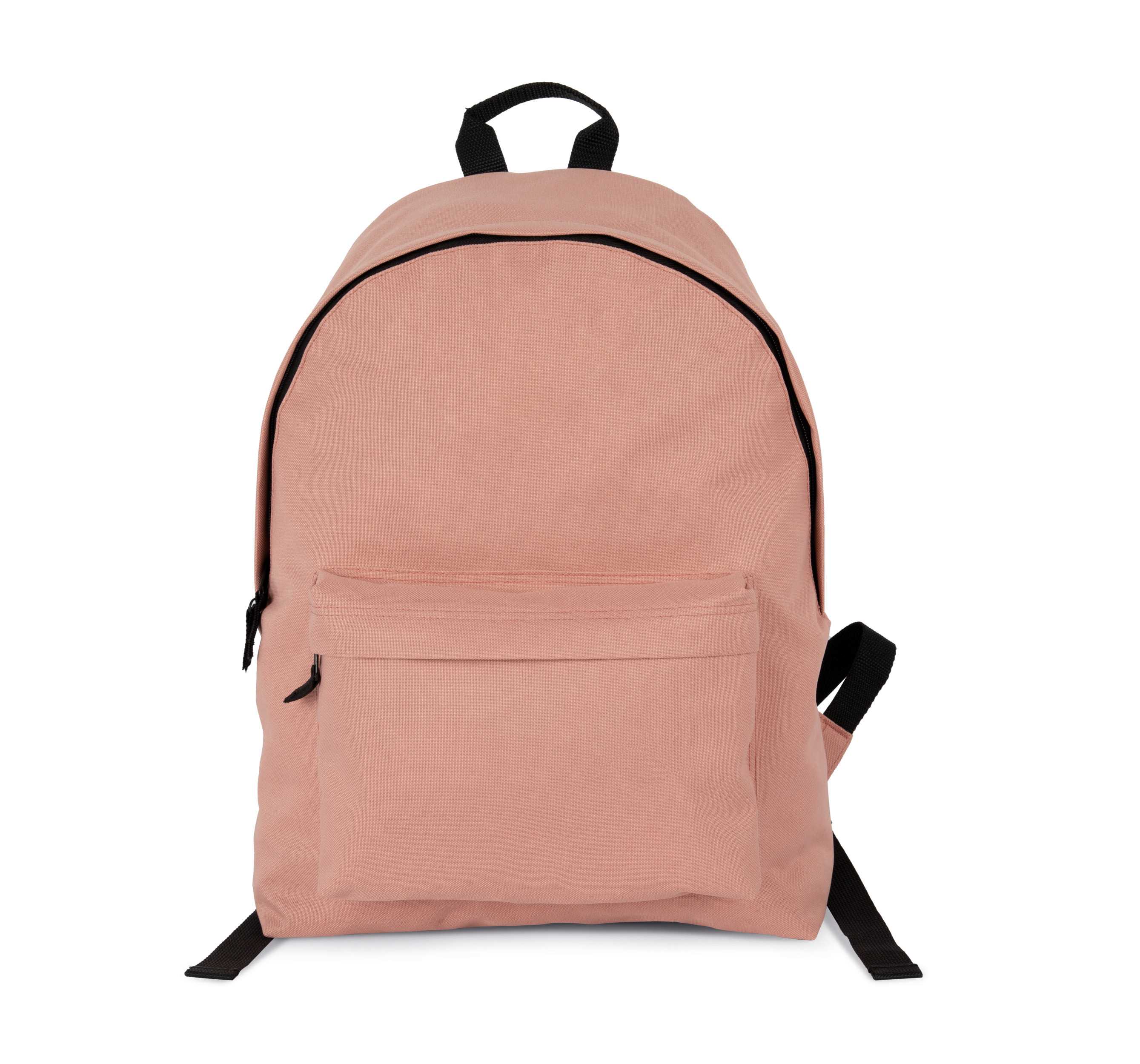 Mochila informal en material reciclado con bolsillo frontal Flamingo Pink