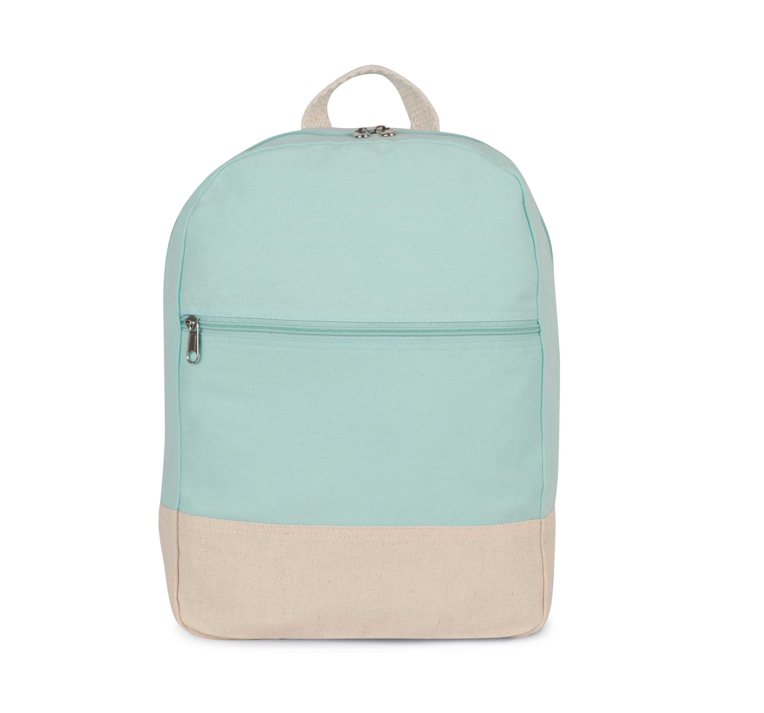 Mochila básica de algodón Ice Mint / Natural