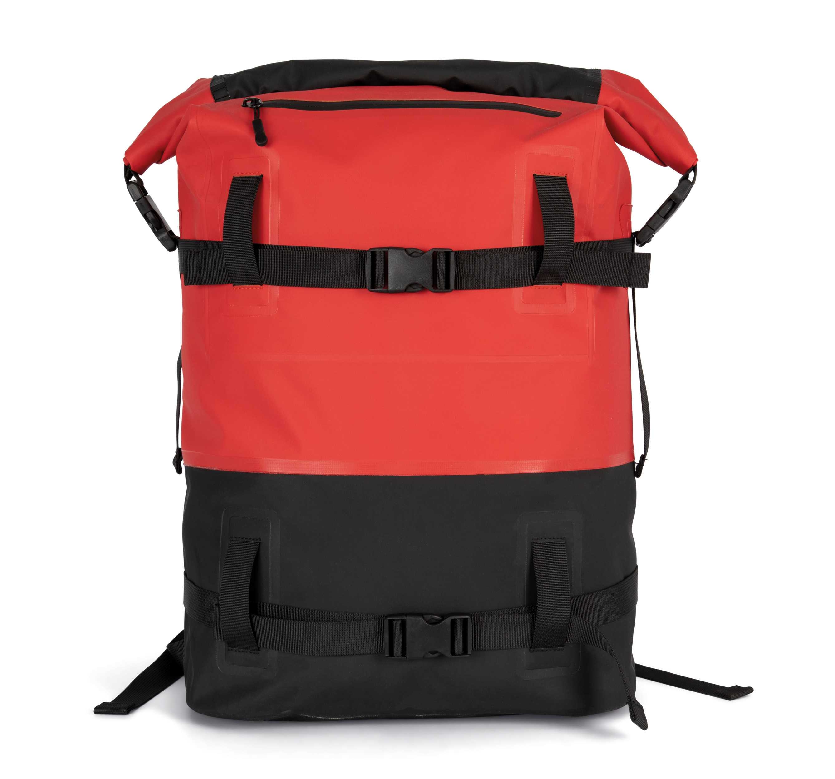 Mochila impermeable con correas de compresión Red / Black