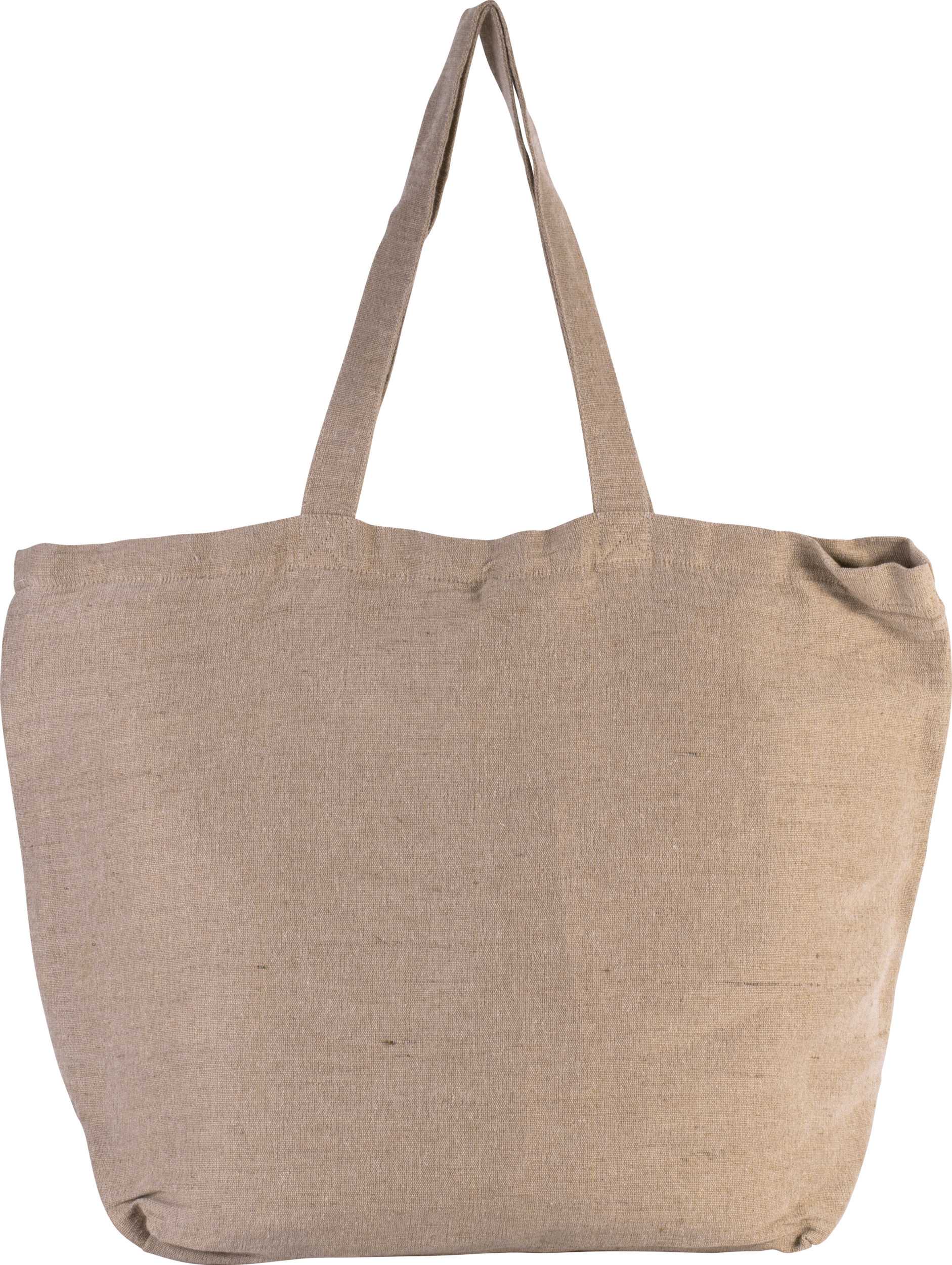 Bolsa grande de juco con forro interior Washed Natural