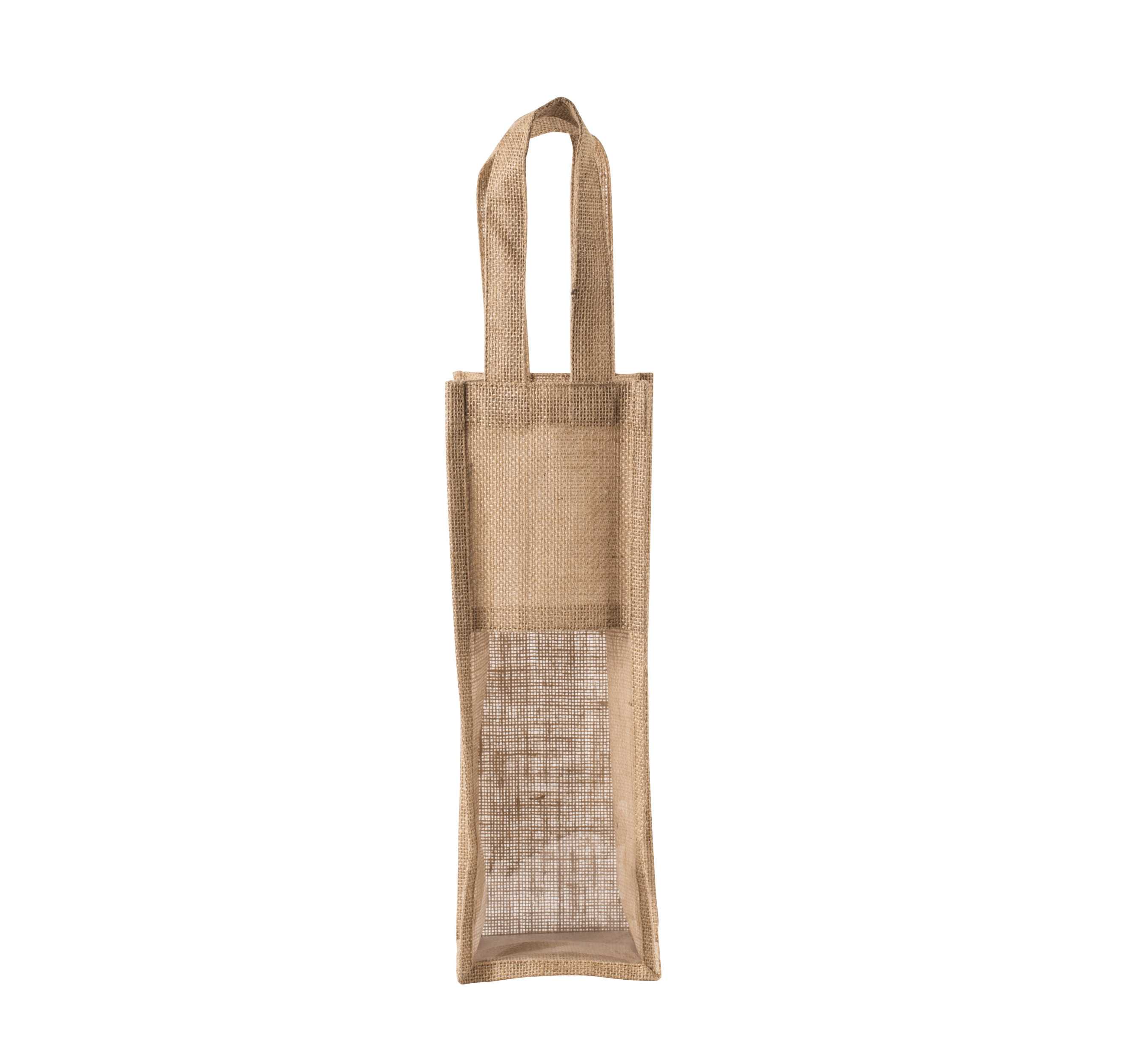 Bolsa de yute para botellas Natural