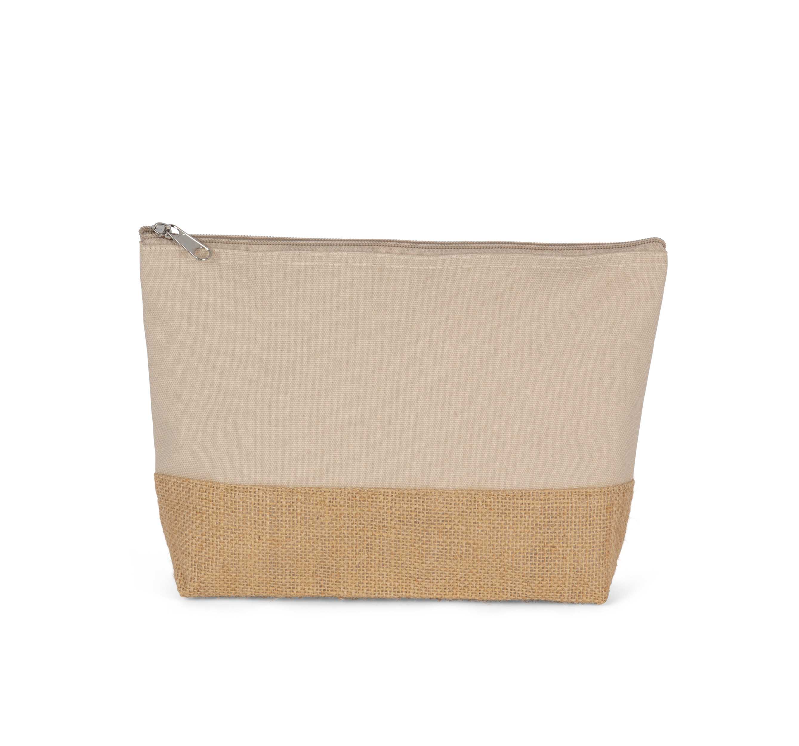 Estuche de algodón canvas y yute Light Sand / Natural