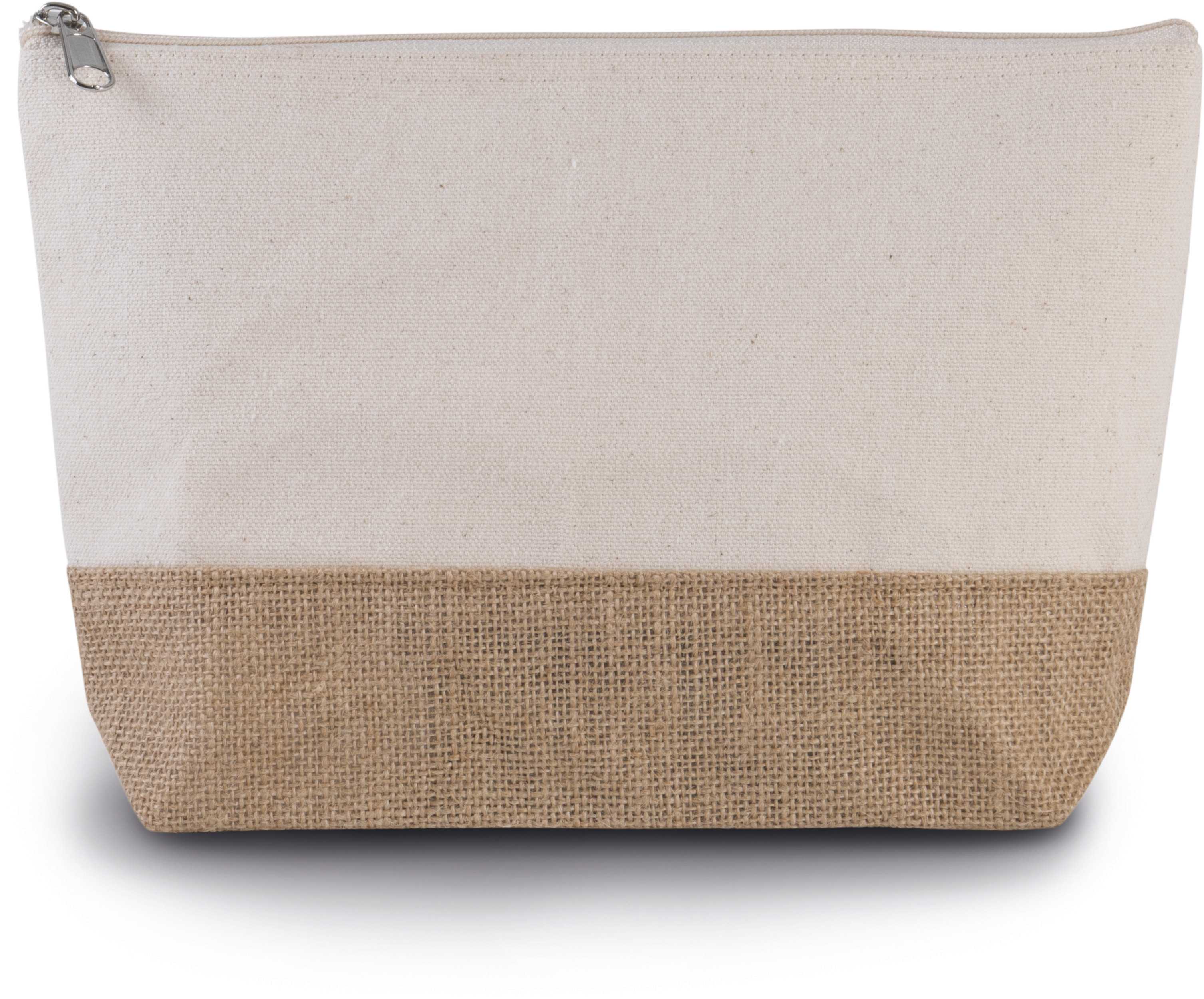 Estuche de algodón canvas y yute Natural