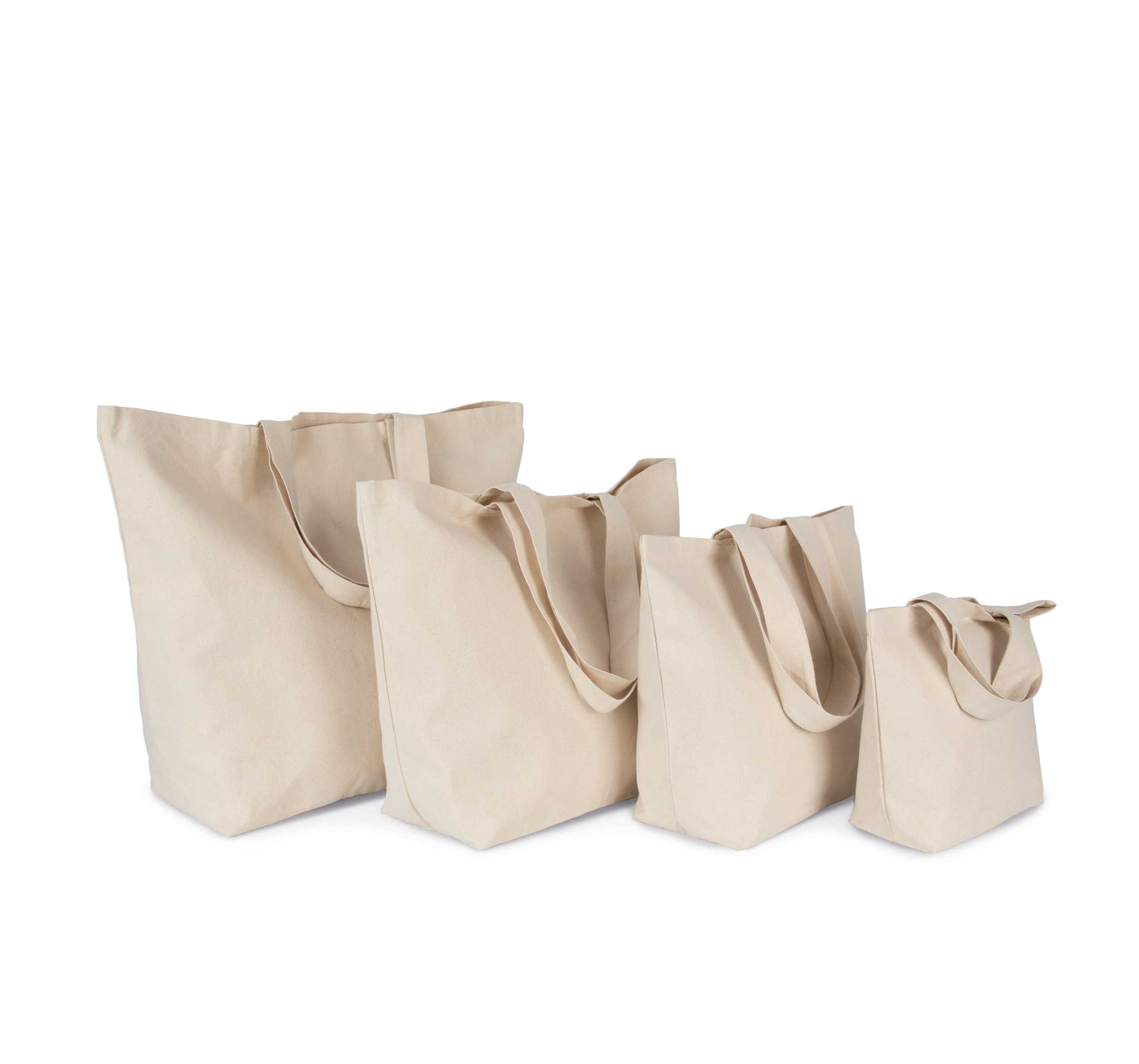 Bolsas de compras de fuelle, disponibles en distintos tamaños Natural