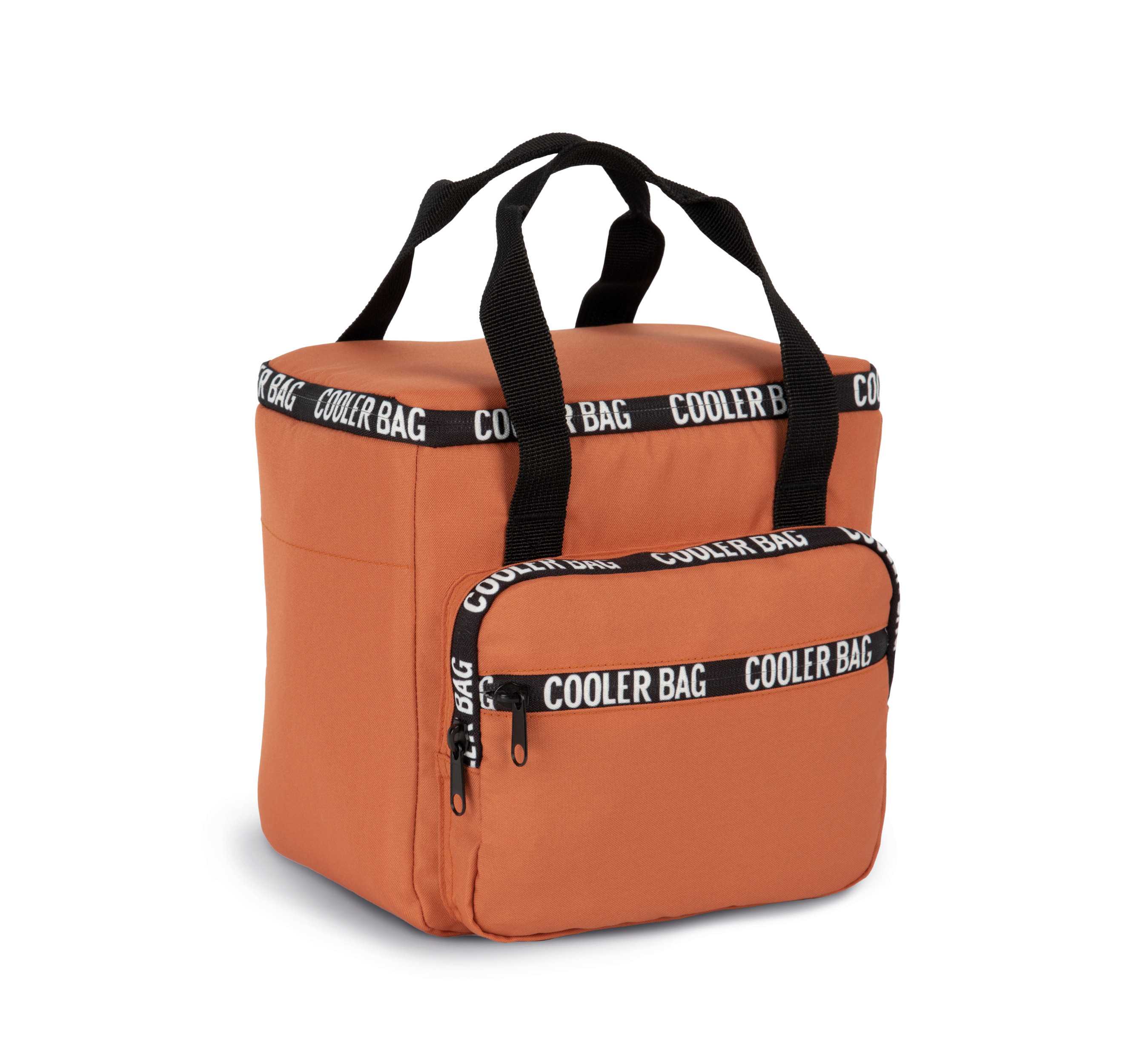 Bolsa isotérmica reciclada con bolsillo frontal Tuscany Orange