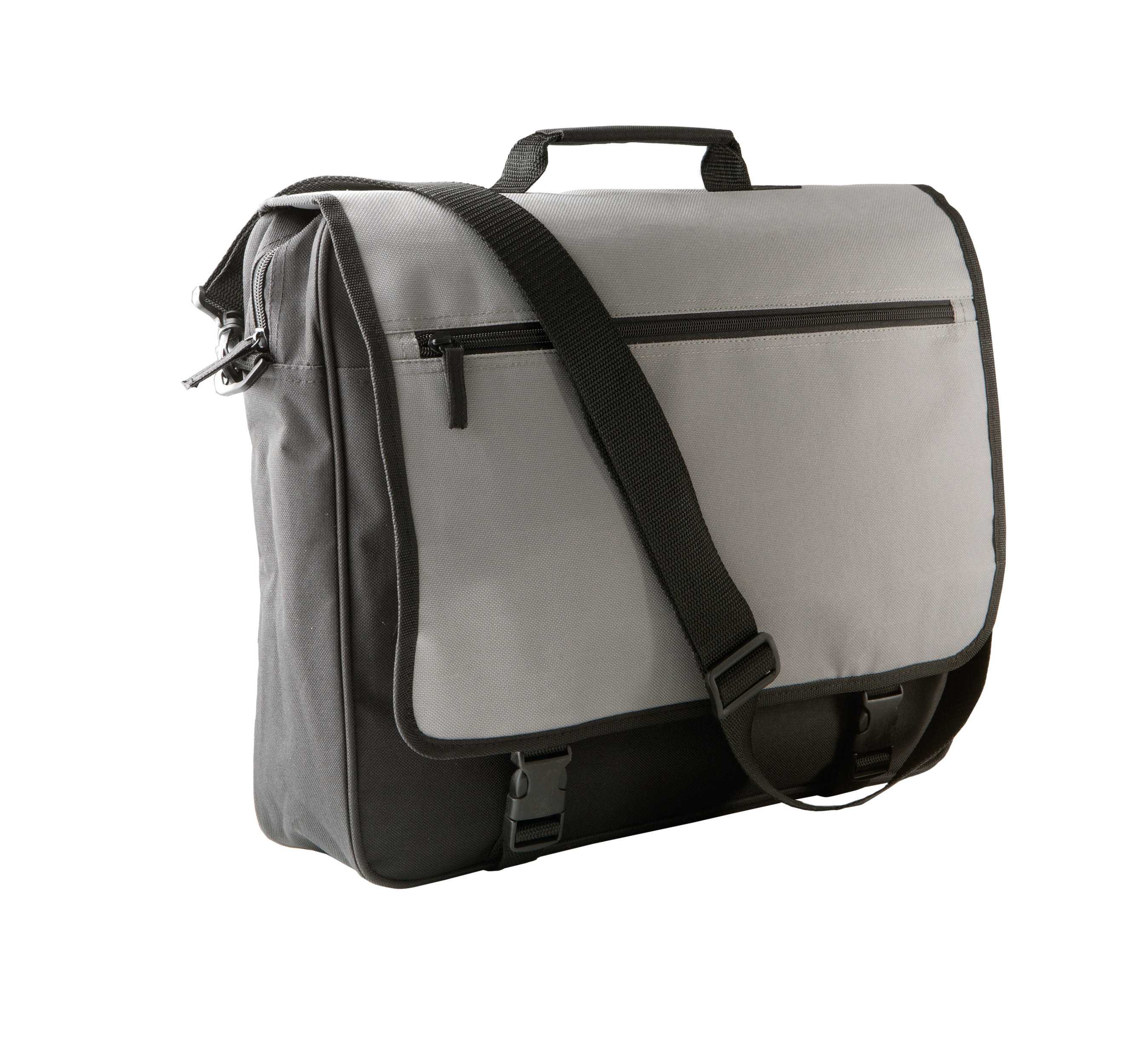 Bolsa porta documentos con solapa Black / Light Grey