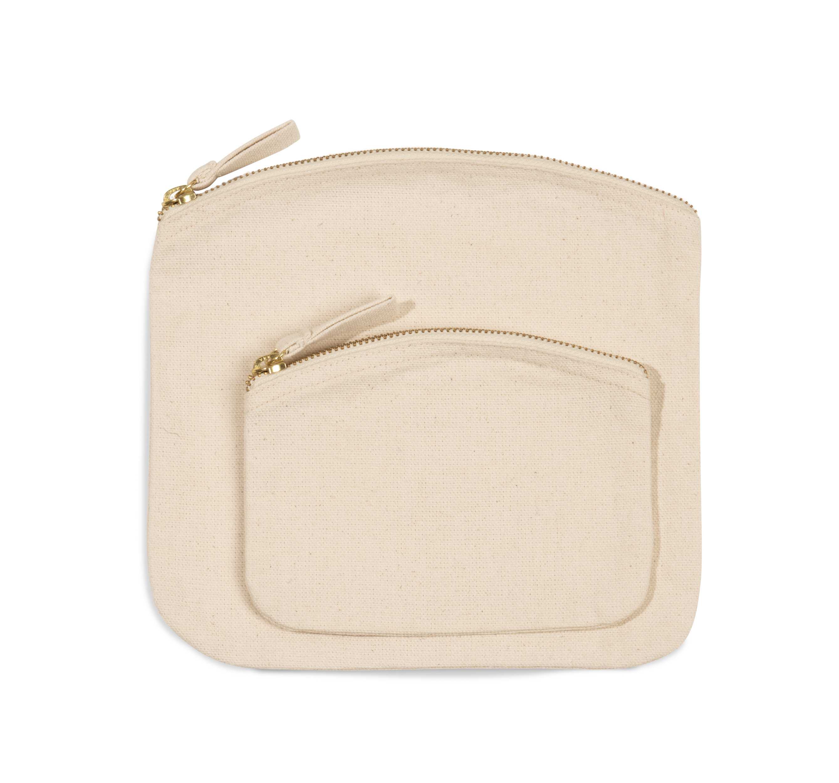 Estuche con cierre con cremallera Natural