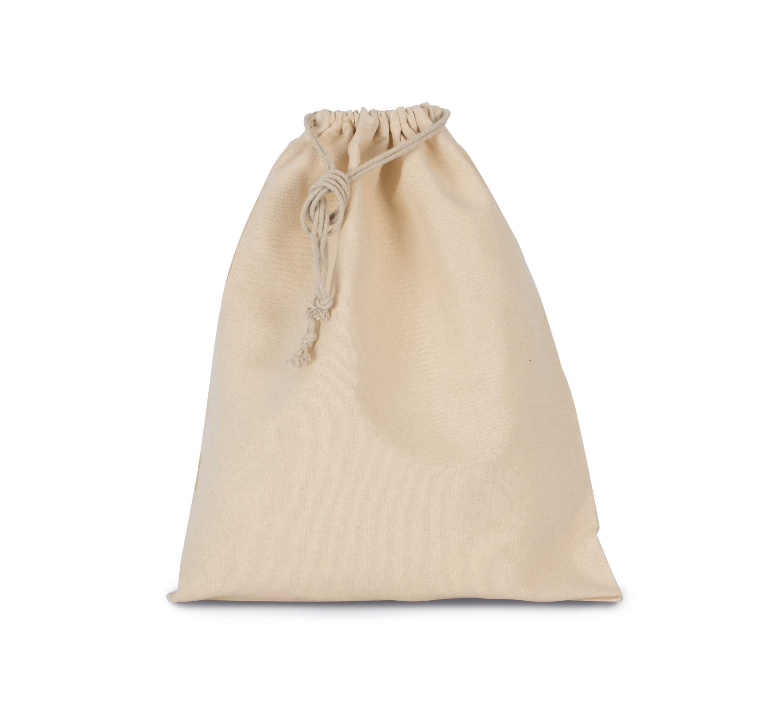Bolsa algodón cierre cordón Natural
