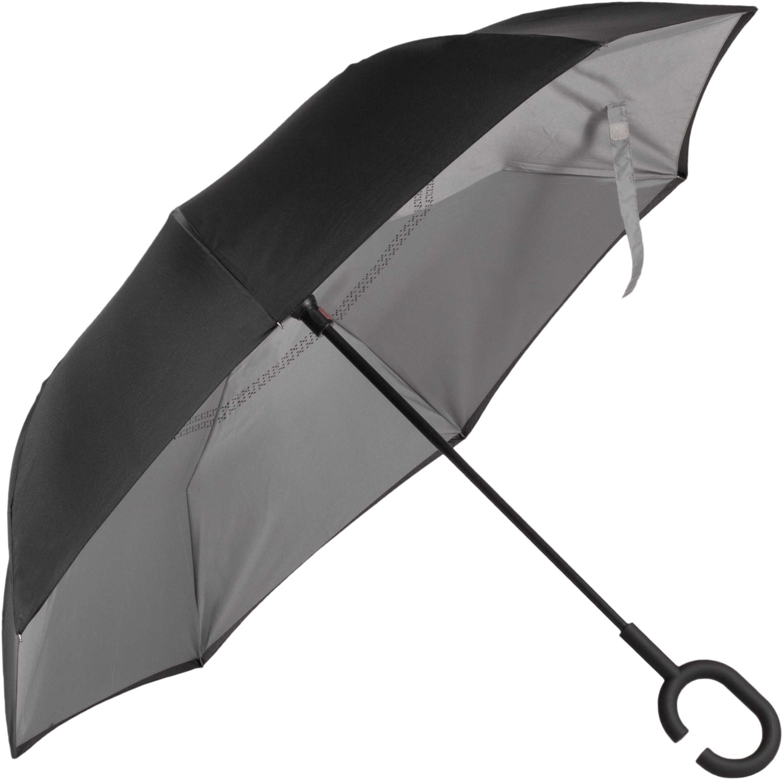 Paraguas invertido manos libres Black / Slate Grey