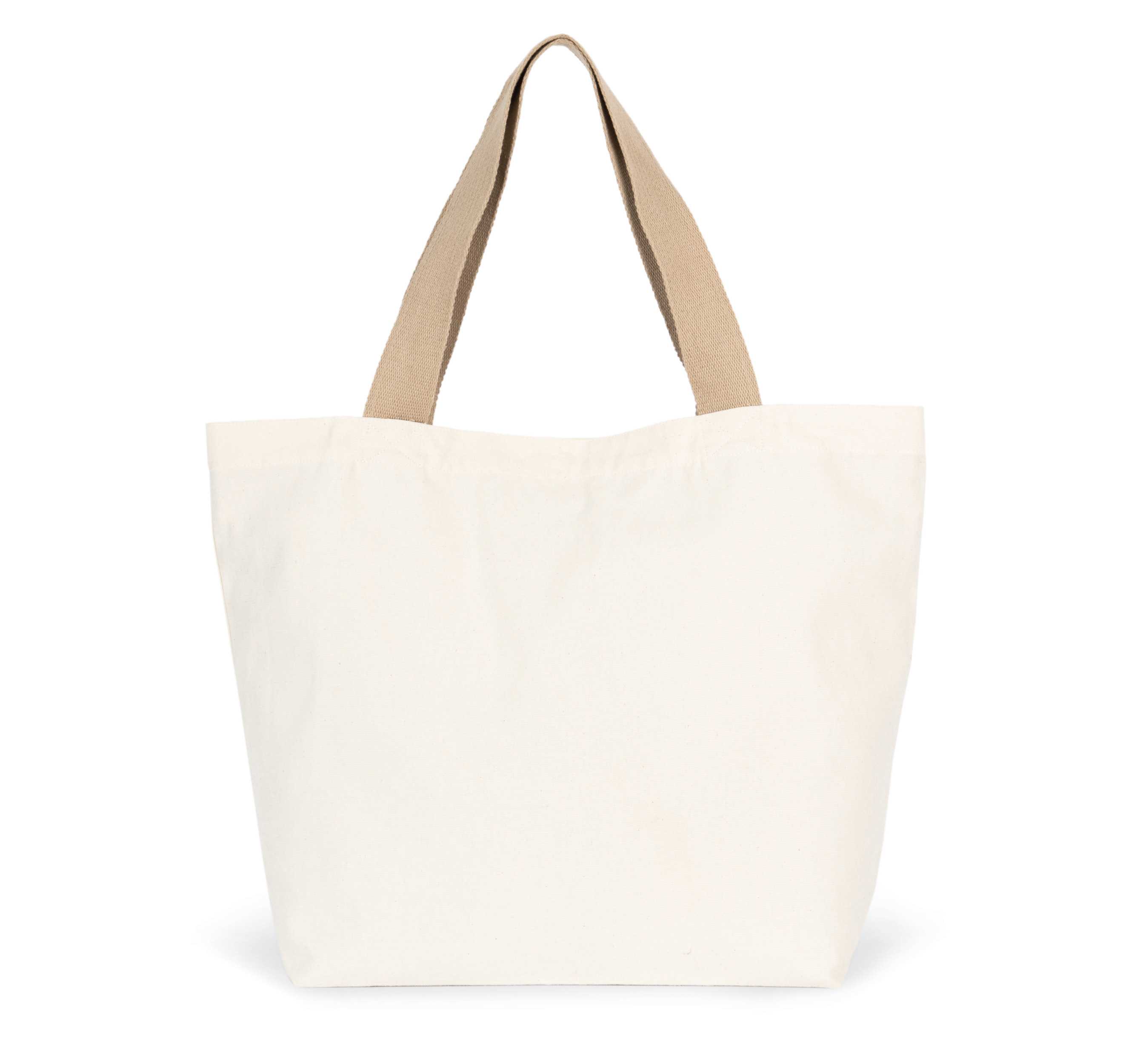 Bolsa de compras reciclada grande con fuelle en el fondo Ecume / Hemp