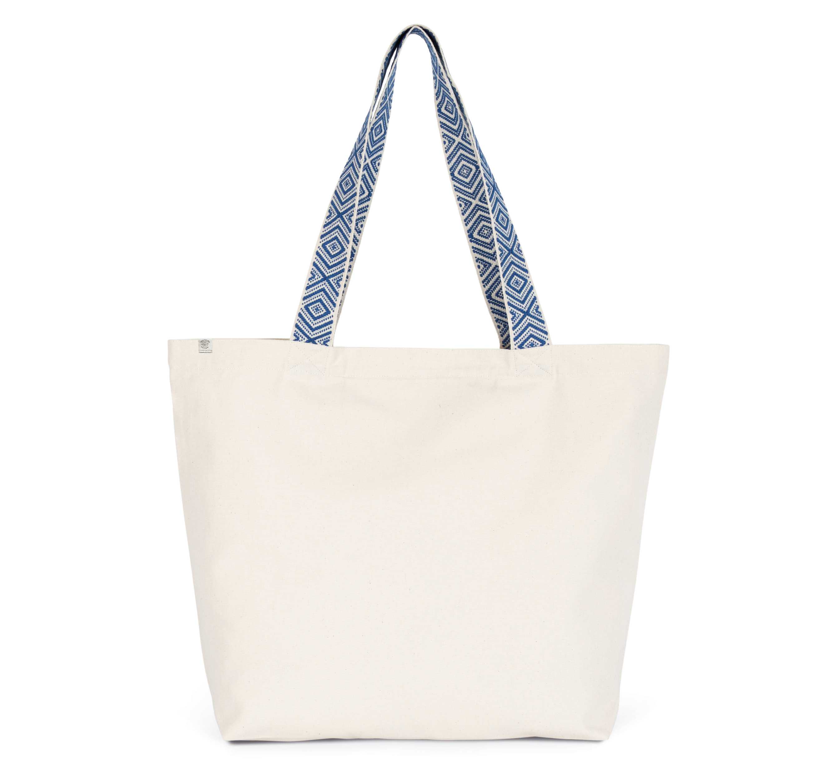 Bolsa de compras grande reciclada Ecume / Ethnic Blue