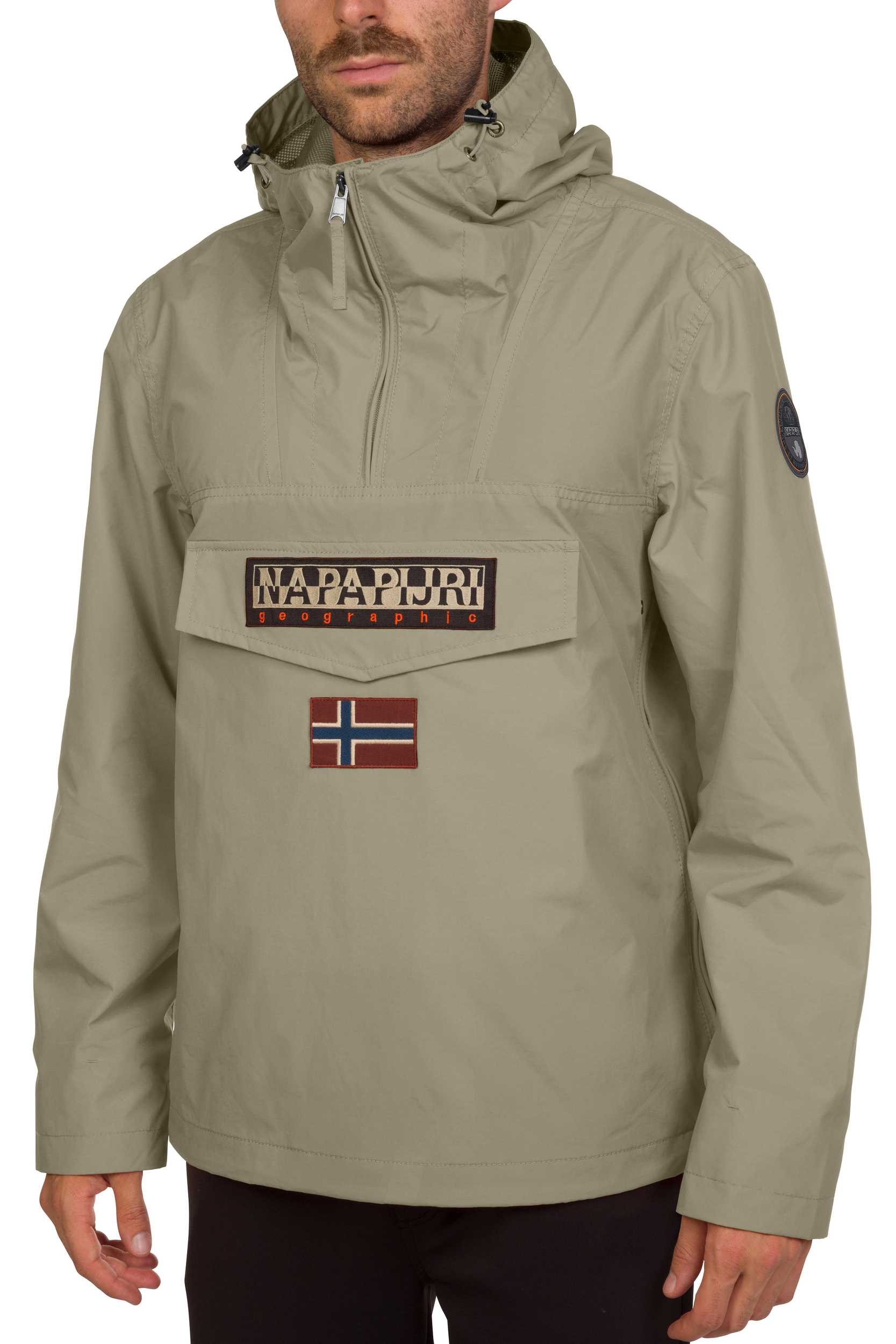 Anorak con capucha RAINFOREST Silver sage