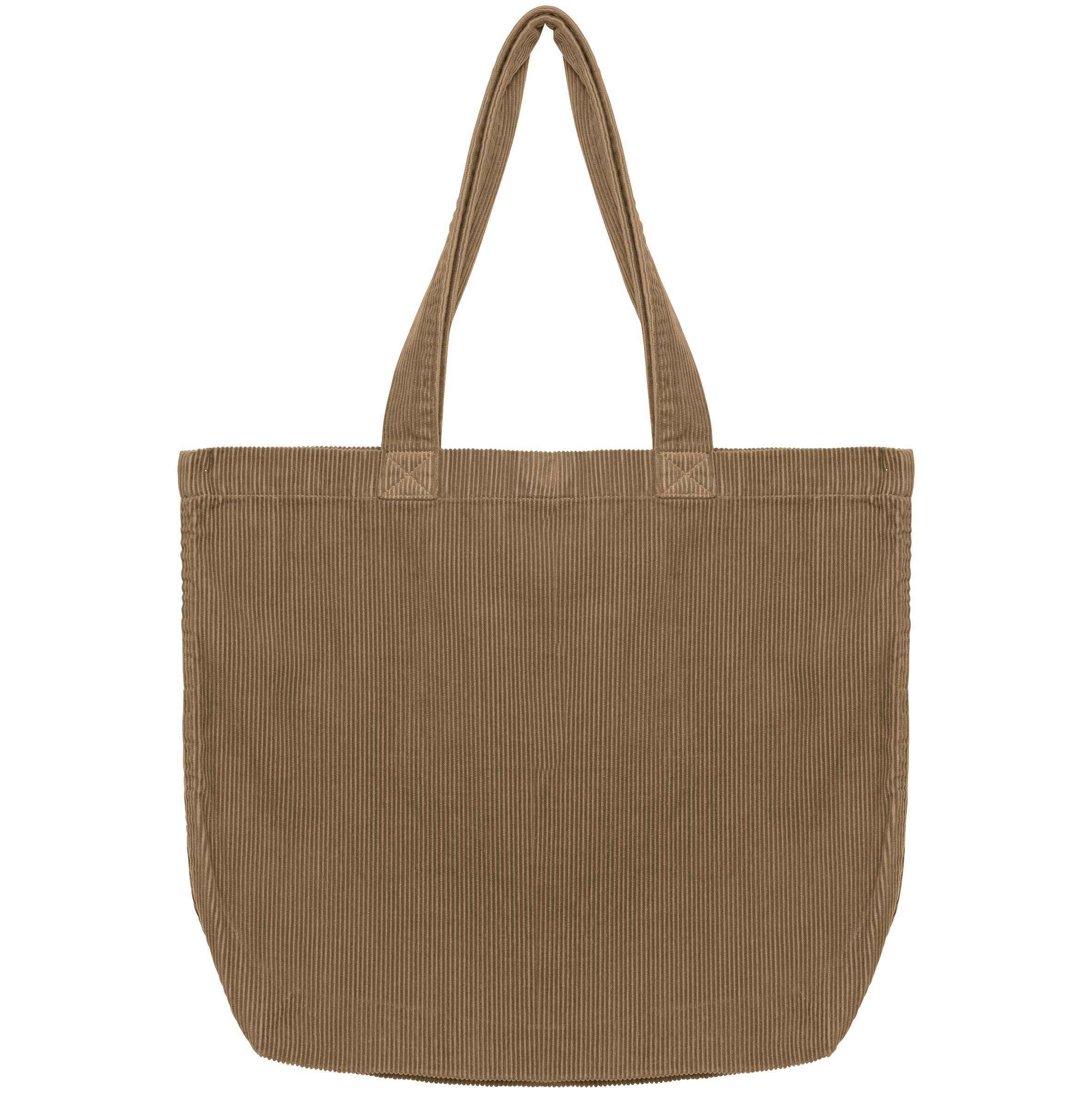 Bolsa ecorresponsable de pana Washed Dark Camel