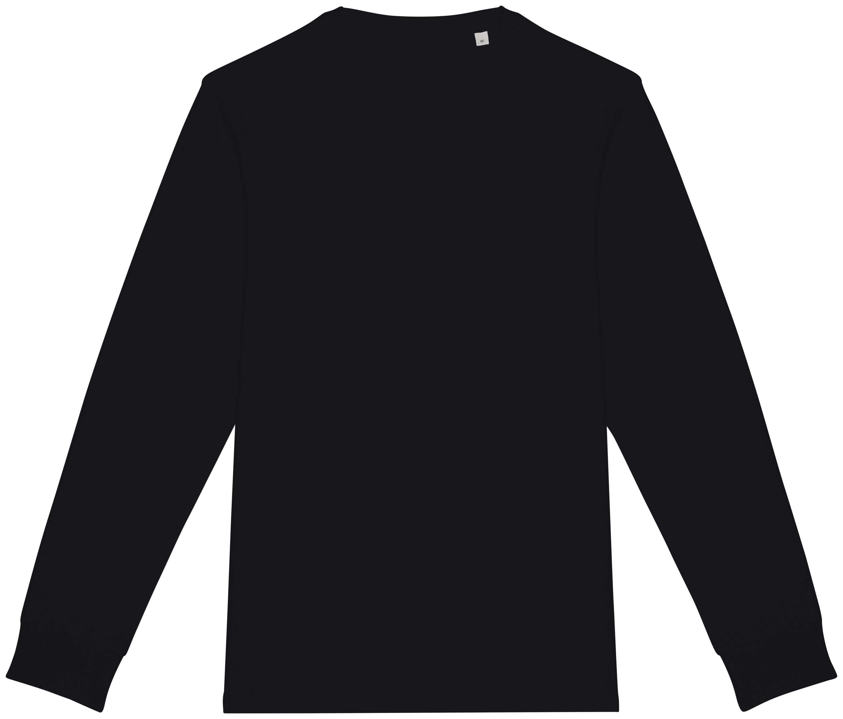 Camiseta ecorresponsable manga larga unisex Black