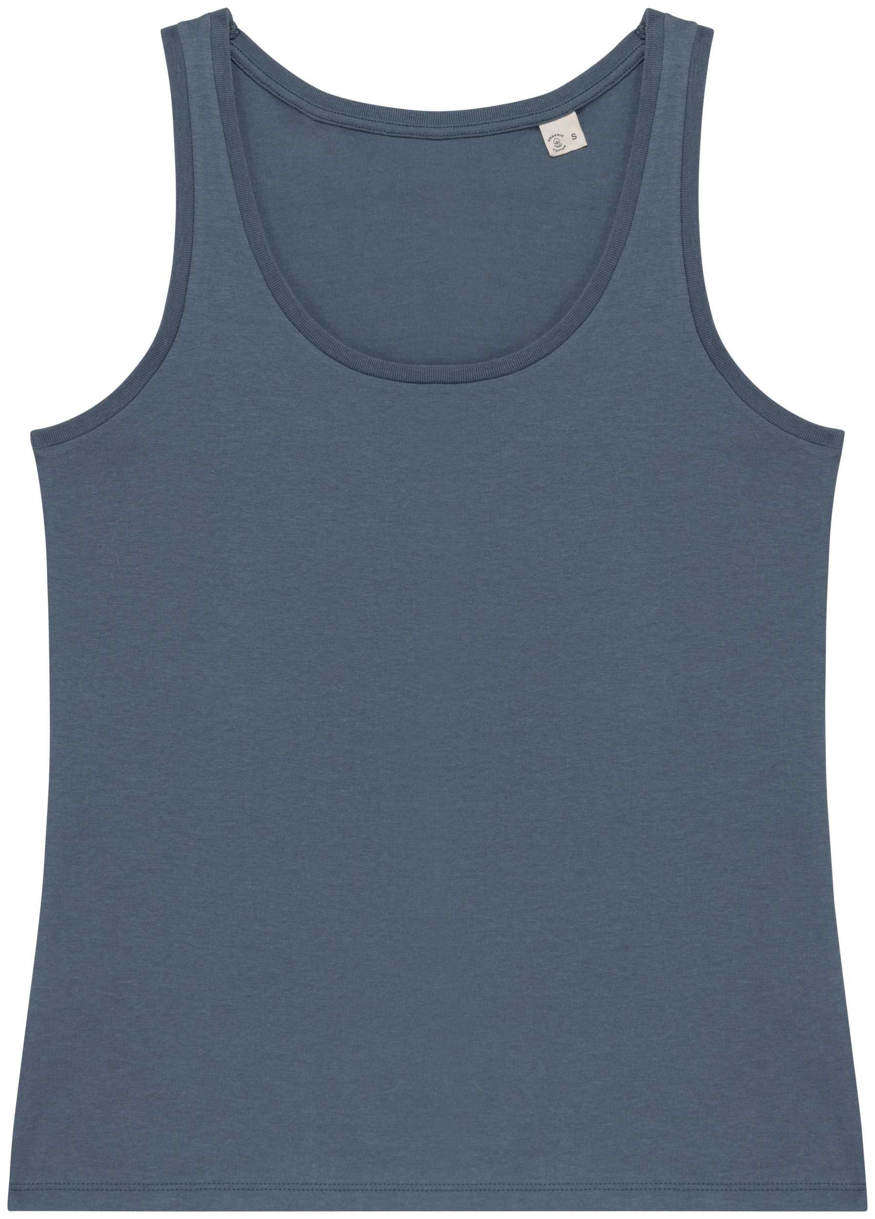Camiseta de tirantes ecorresponsable mujer Mineral Grey